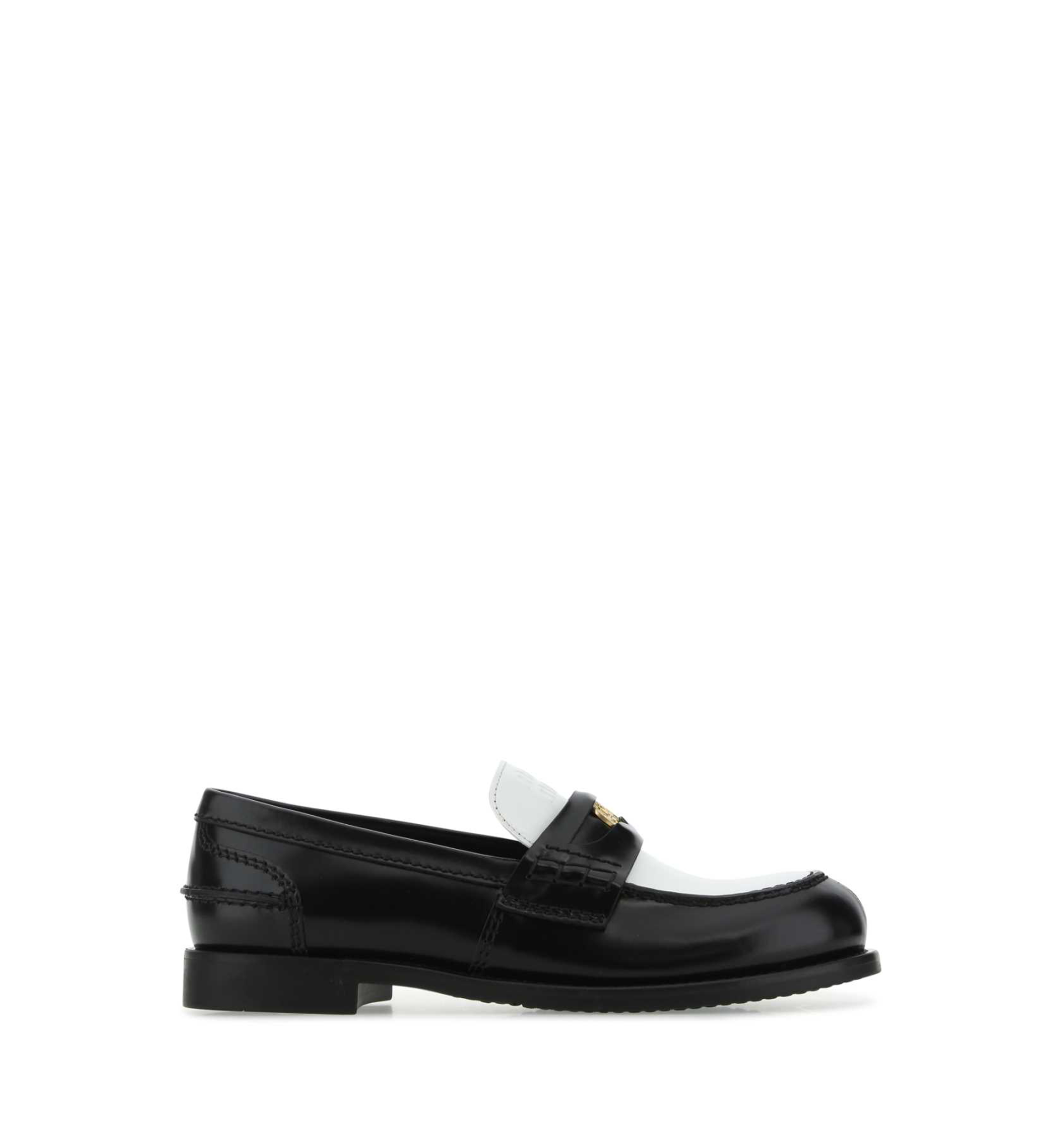Two-Tone Leather Loafers