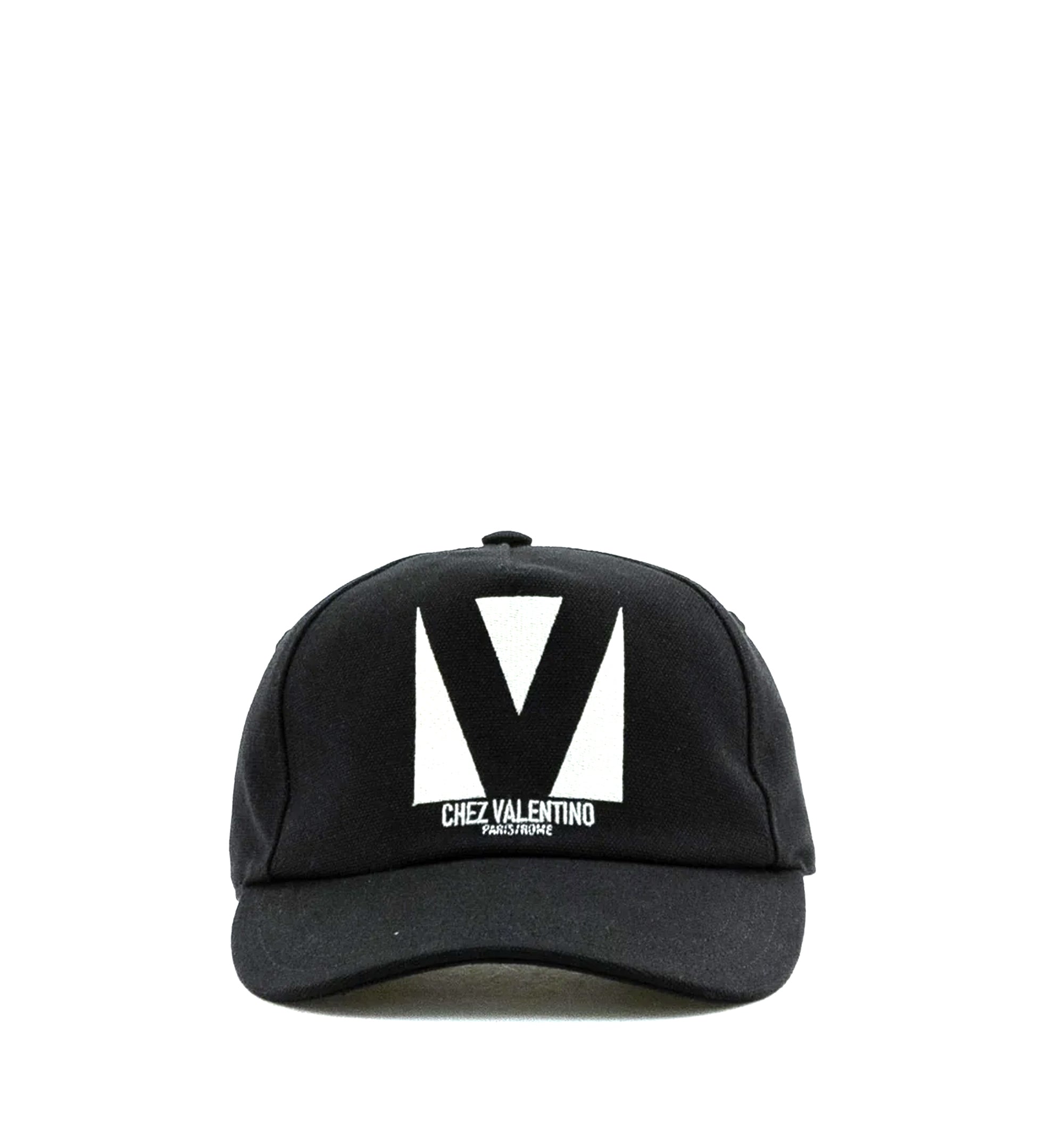 Chez Valentino Cotton Baseball Cap With Embroidery