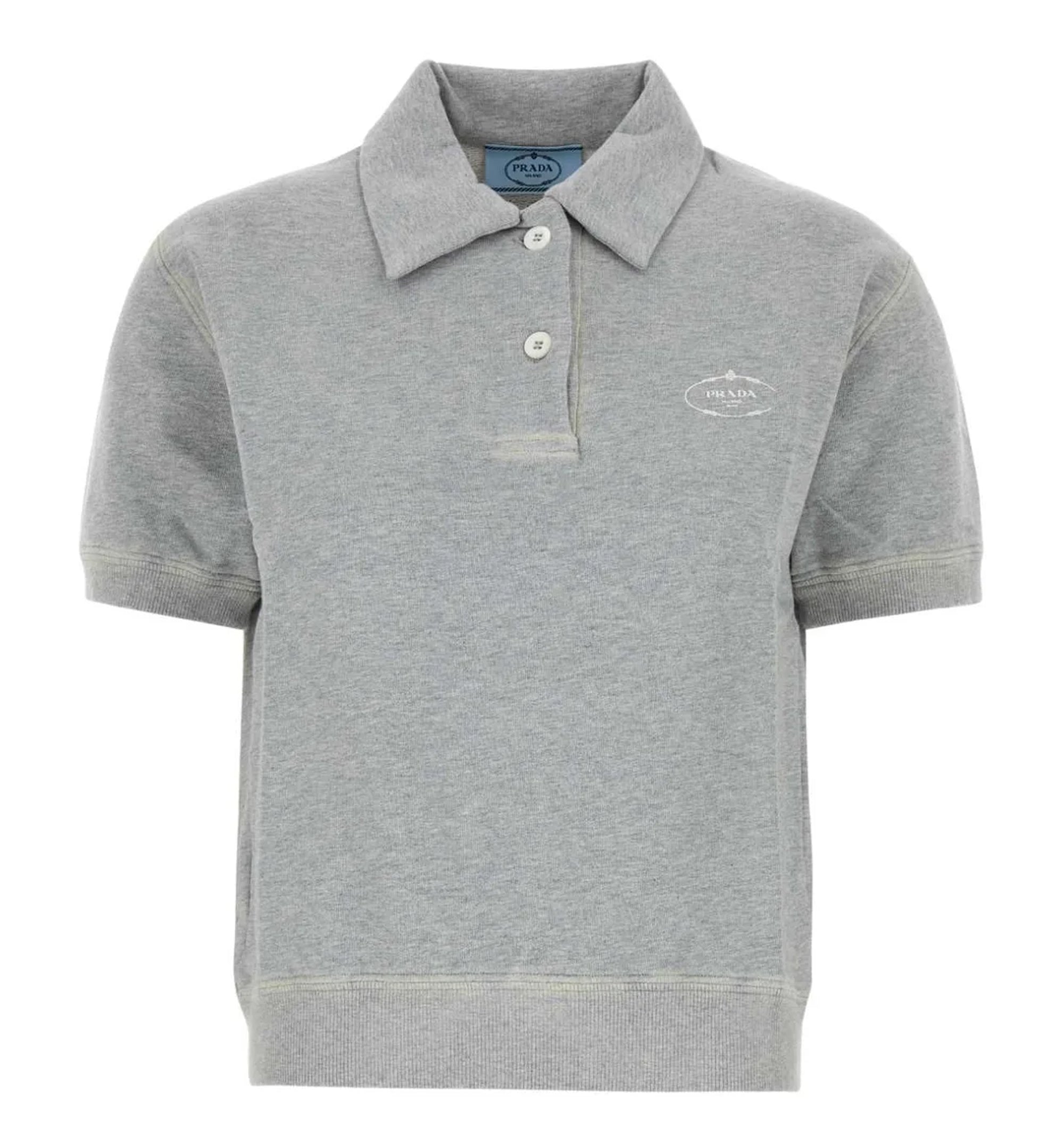 Prada Logo Detailed Short Sleeved Polo Shirt