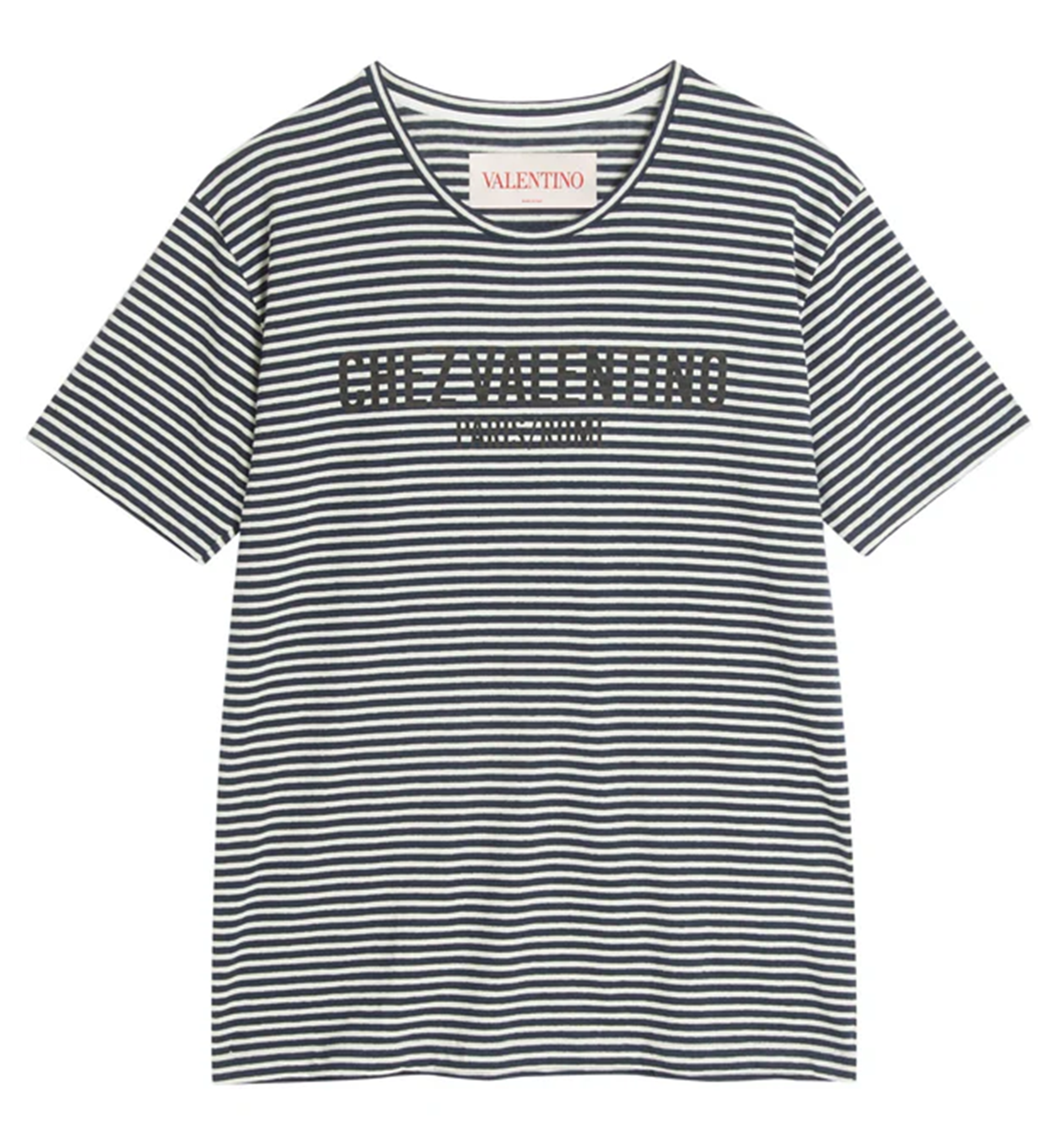 Striped Jersey Cotton T-Shirt