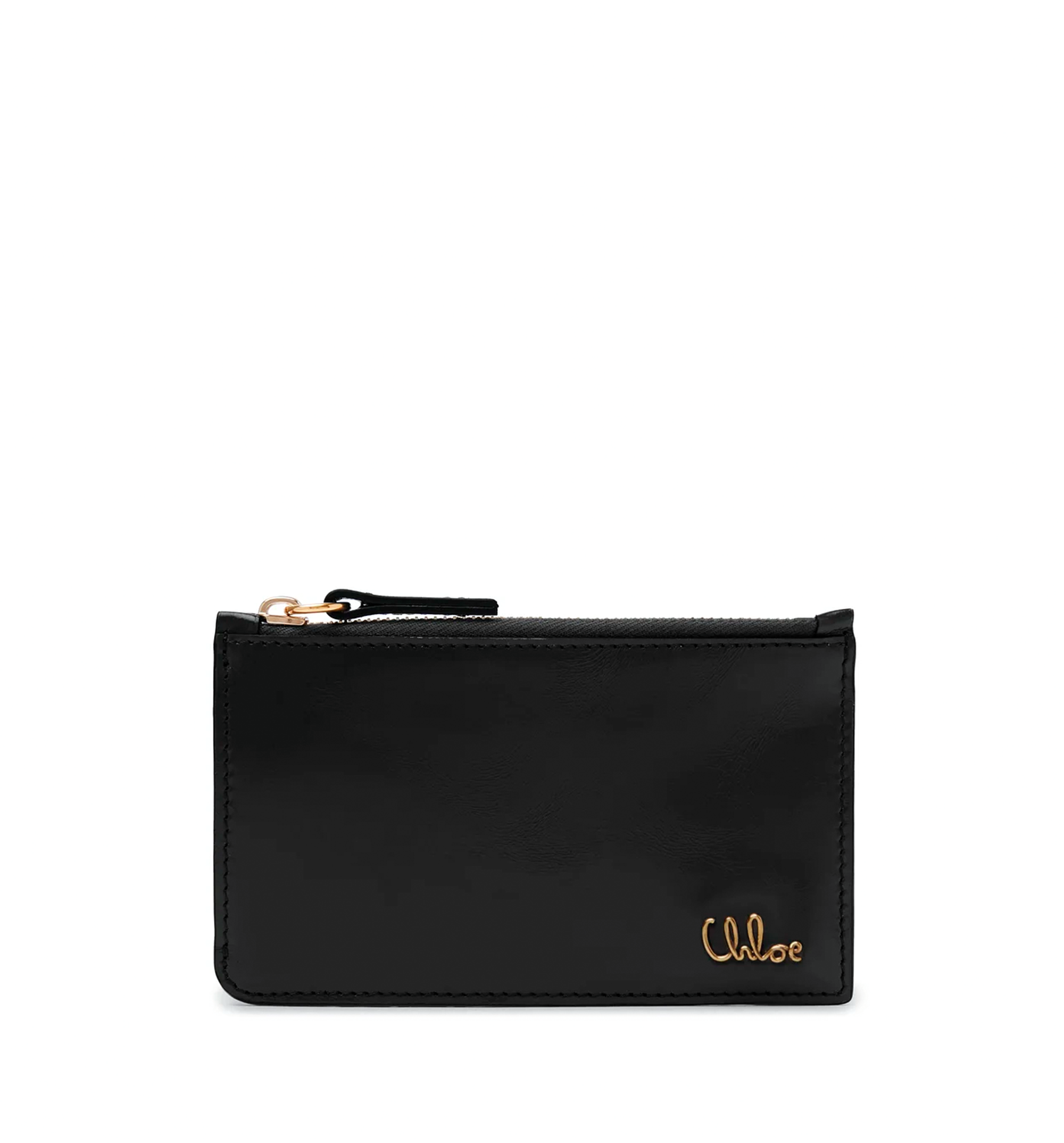 Small Chloé Iconic Purse with Card Slots in Shiny Leather