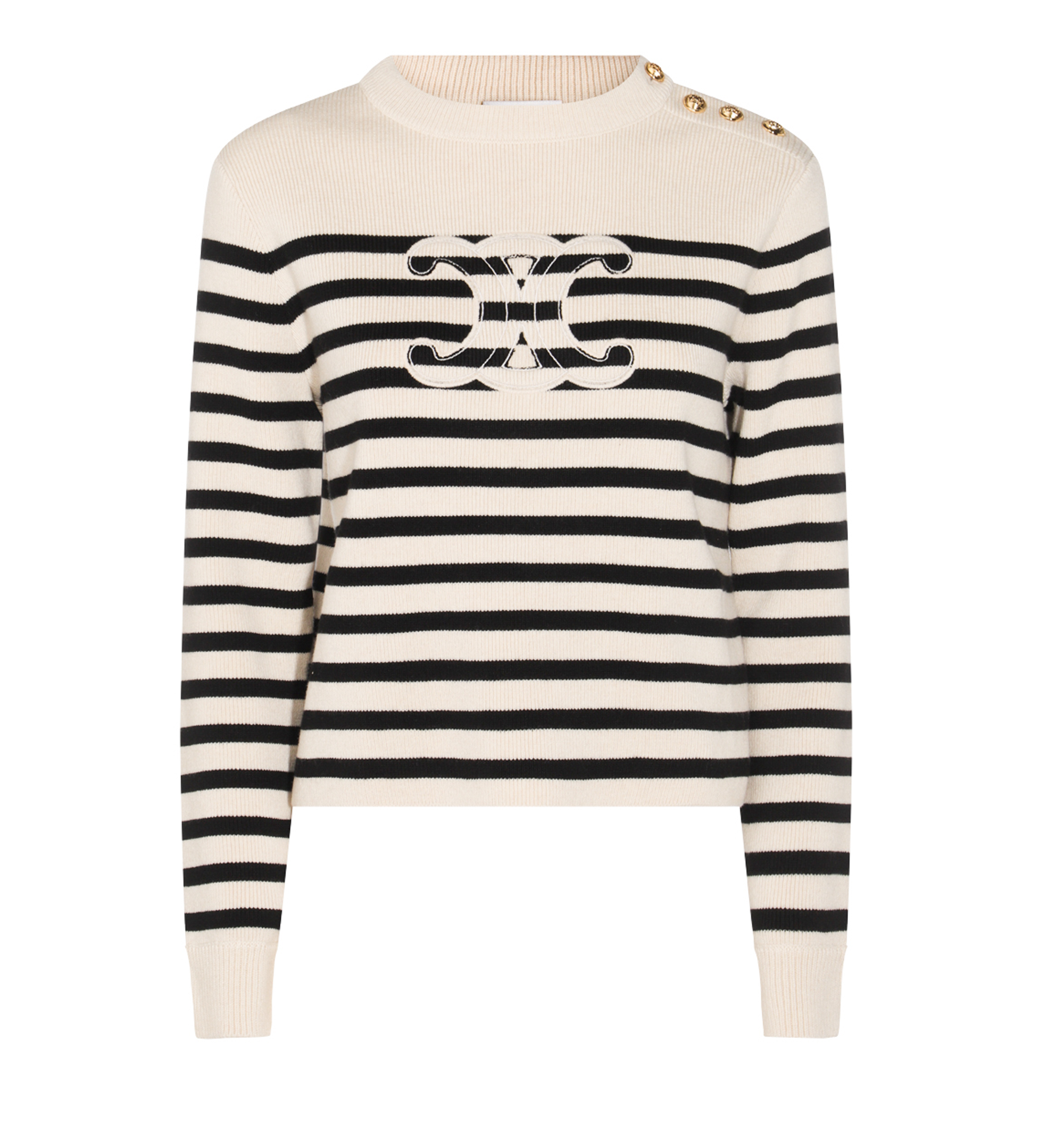 Triomphe Cashmere and Wool Sweater - Beige