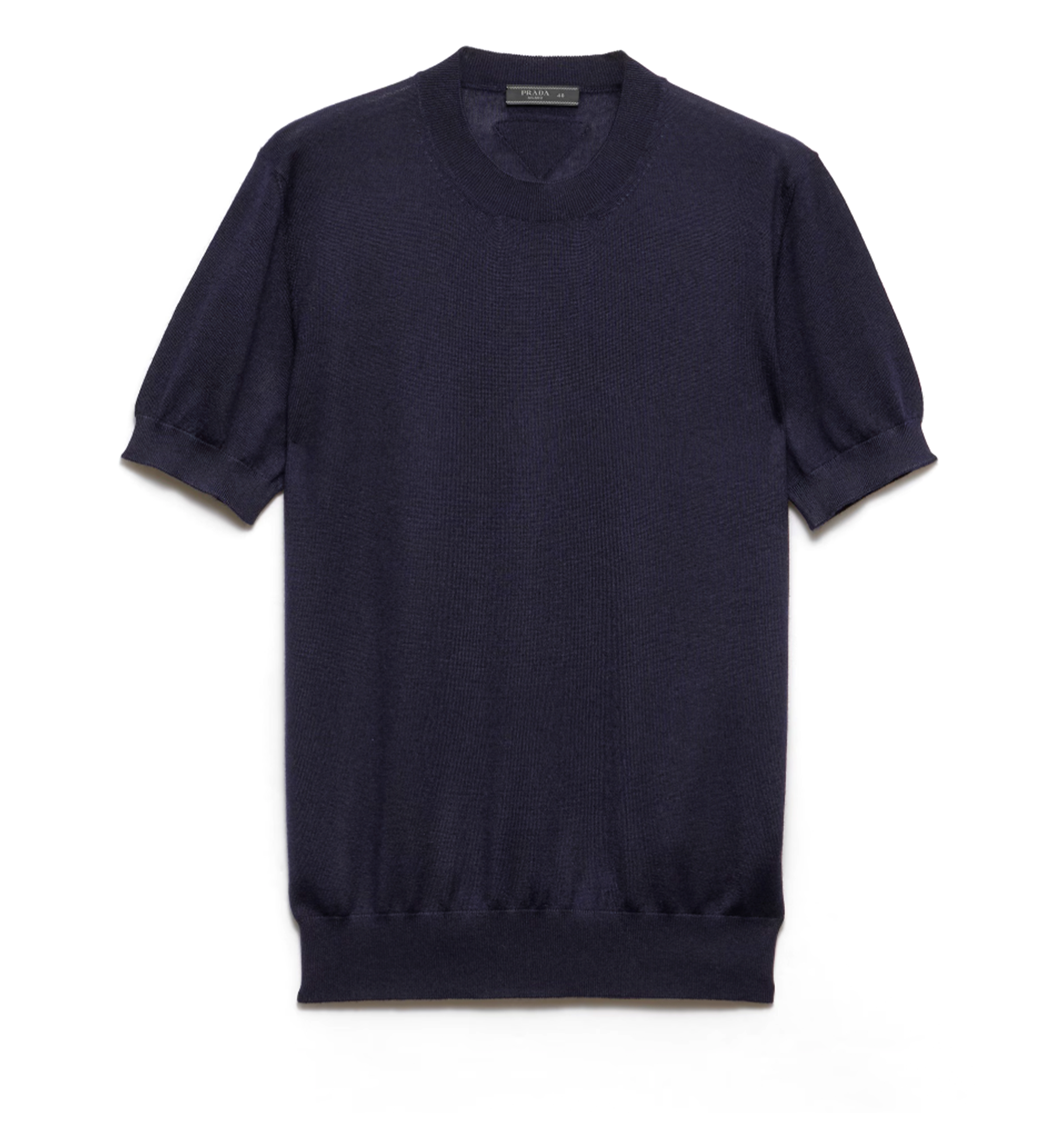 Short-sleeved Cashmere and Silk Sweater