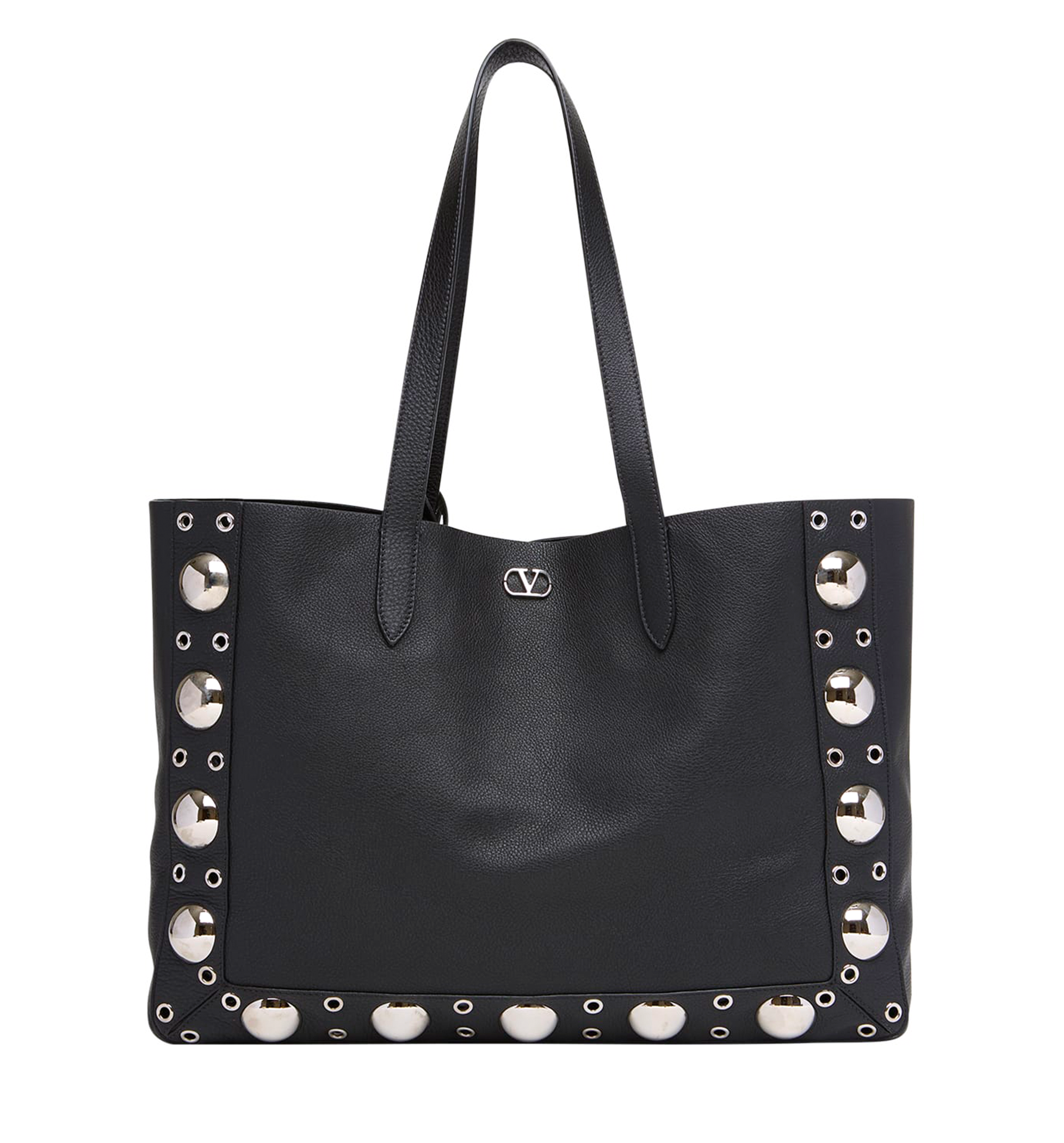 Nellcote Large Studded Leather Tote Bag