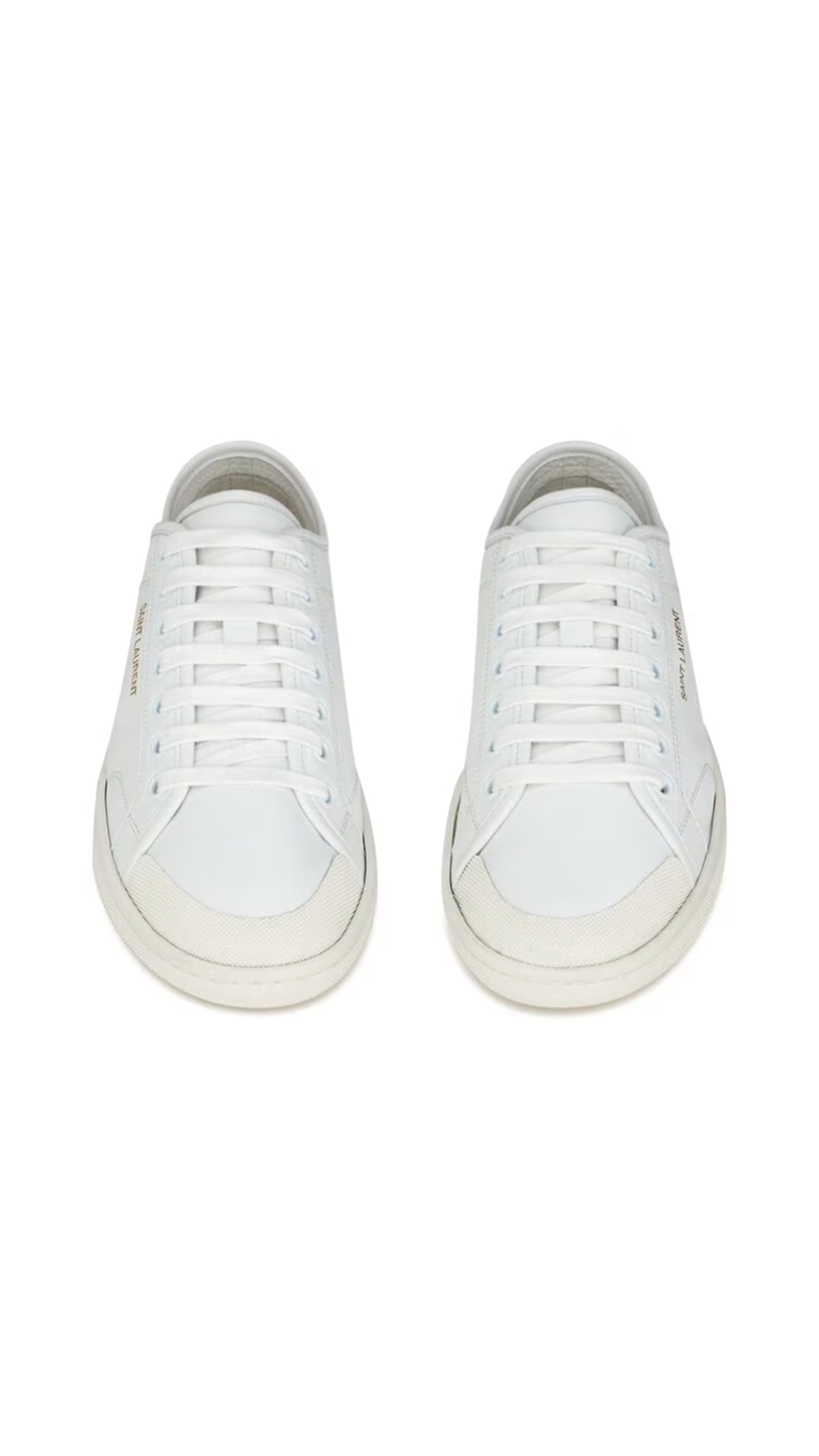 Gym Sneakers in Smooth Leather - Optic White