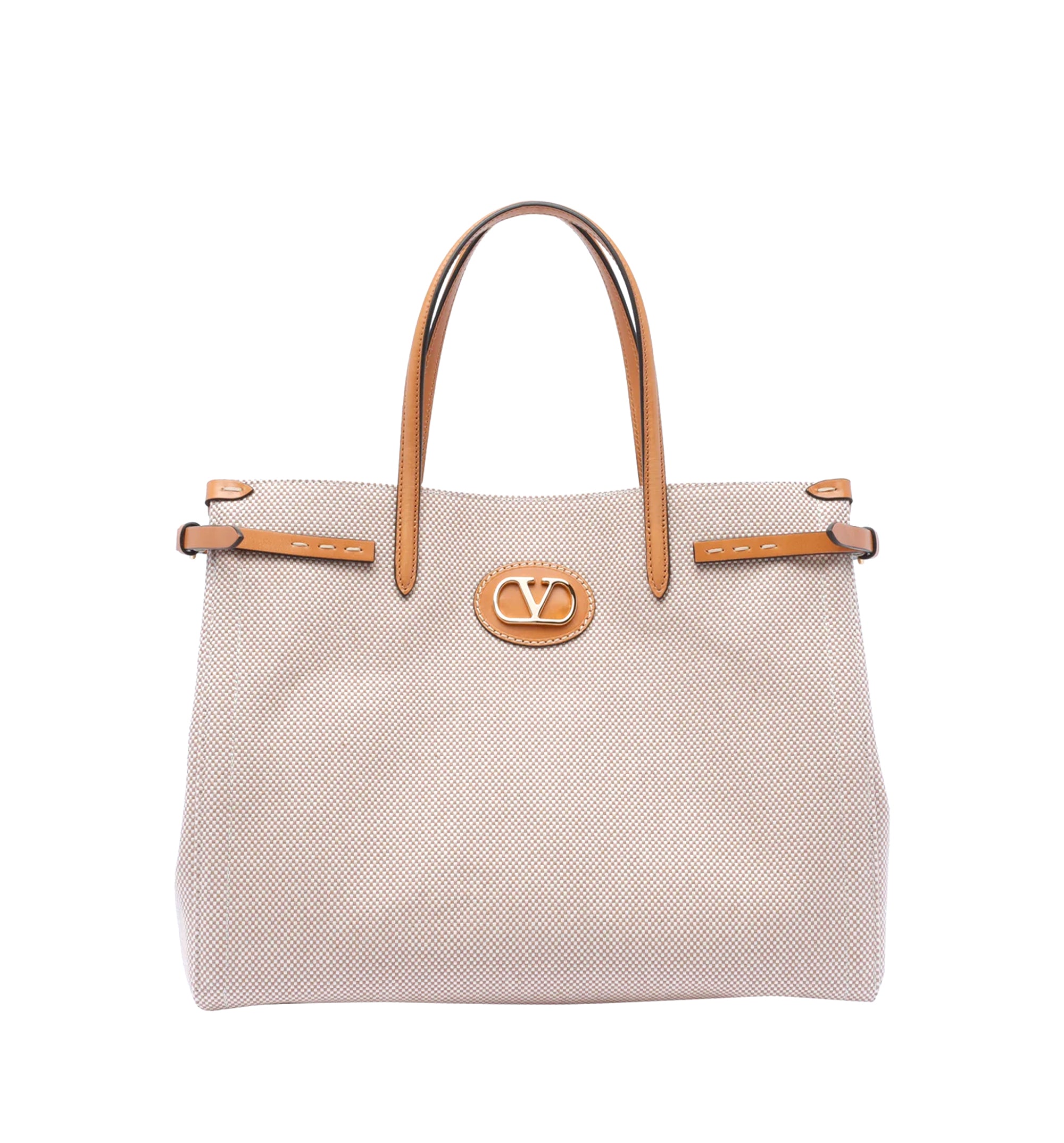 Antibes VLogo Plaque Medium Top Handle Bag