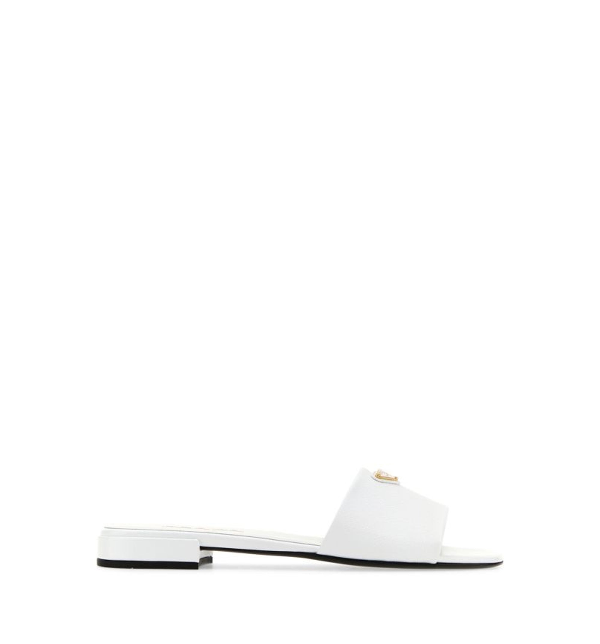 Saffiano Patent Leather Slides