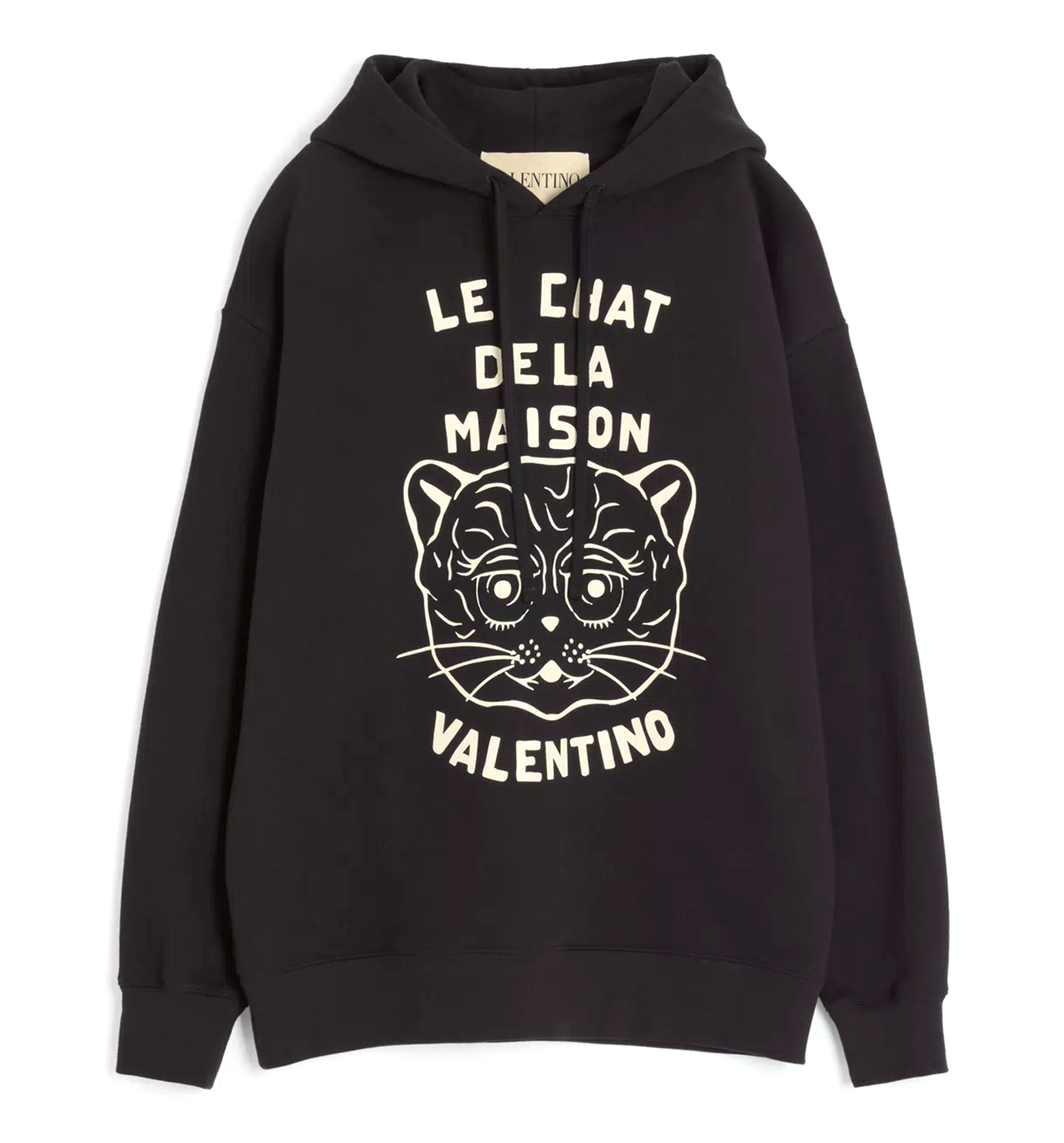 Cotton Sweatshirt With Le Chat De La Maison Patch