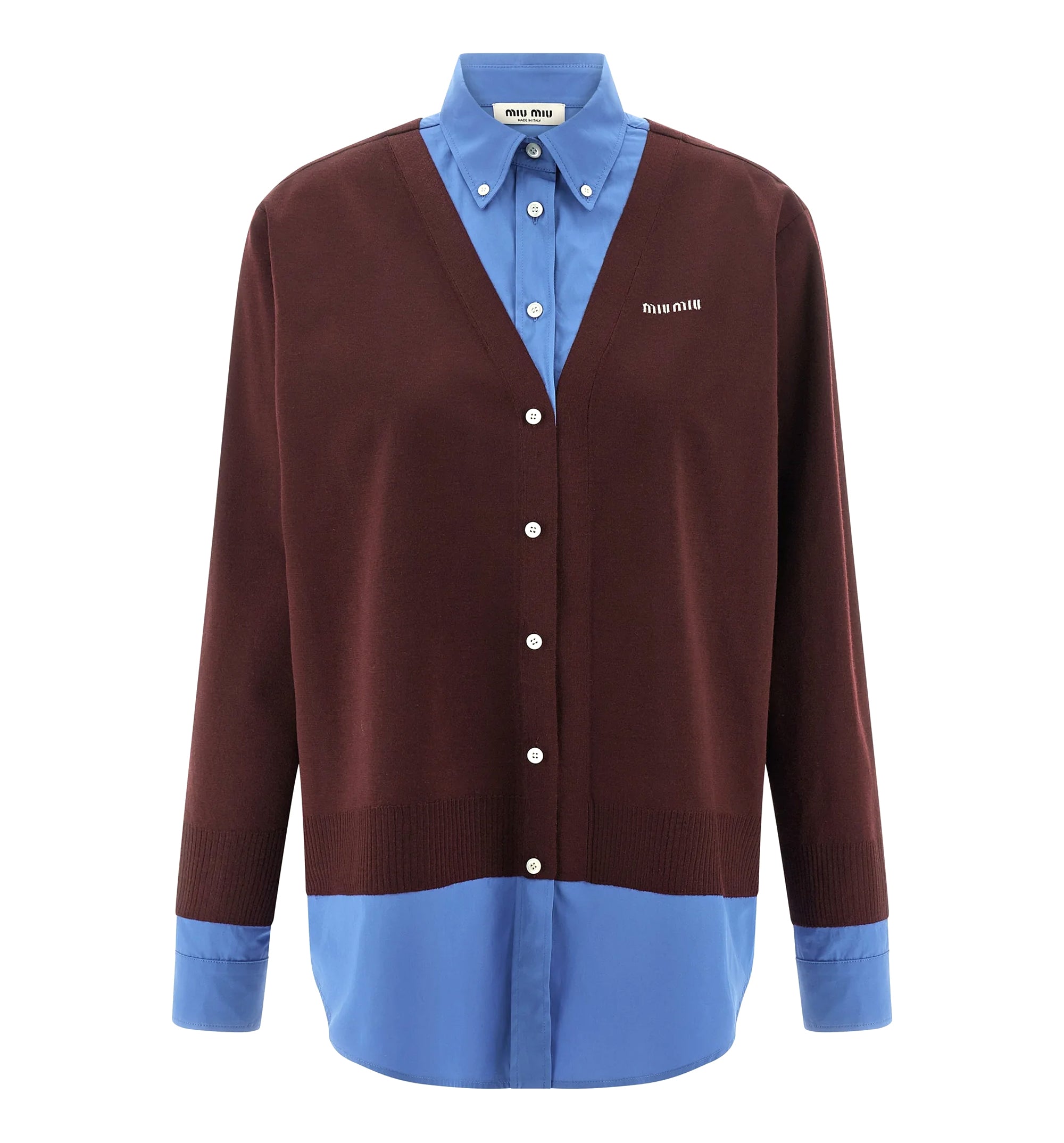 Poplin And Cashmere Shirt