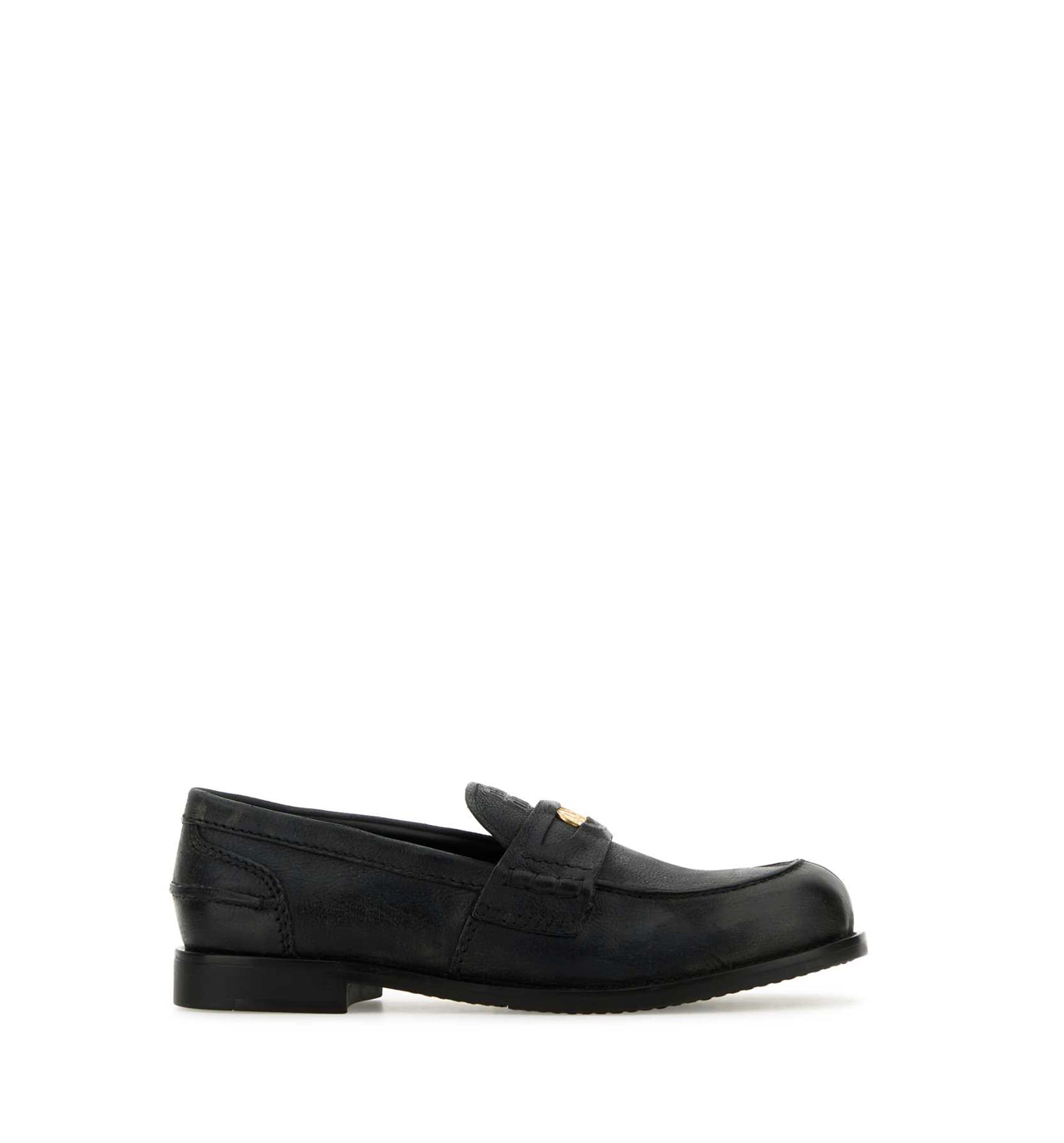 Slate Leather Loafers