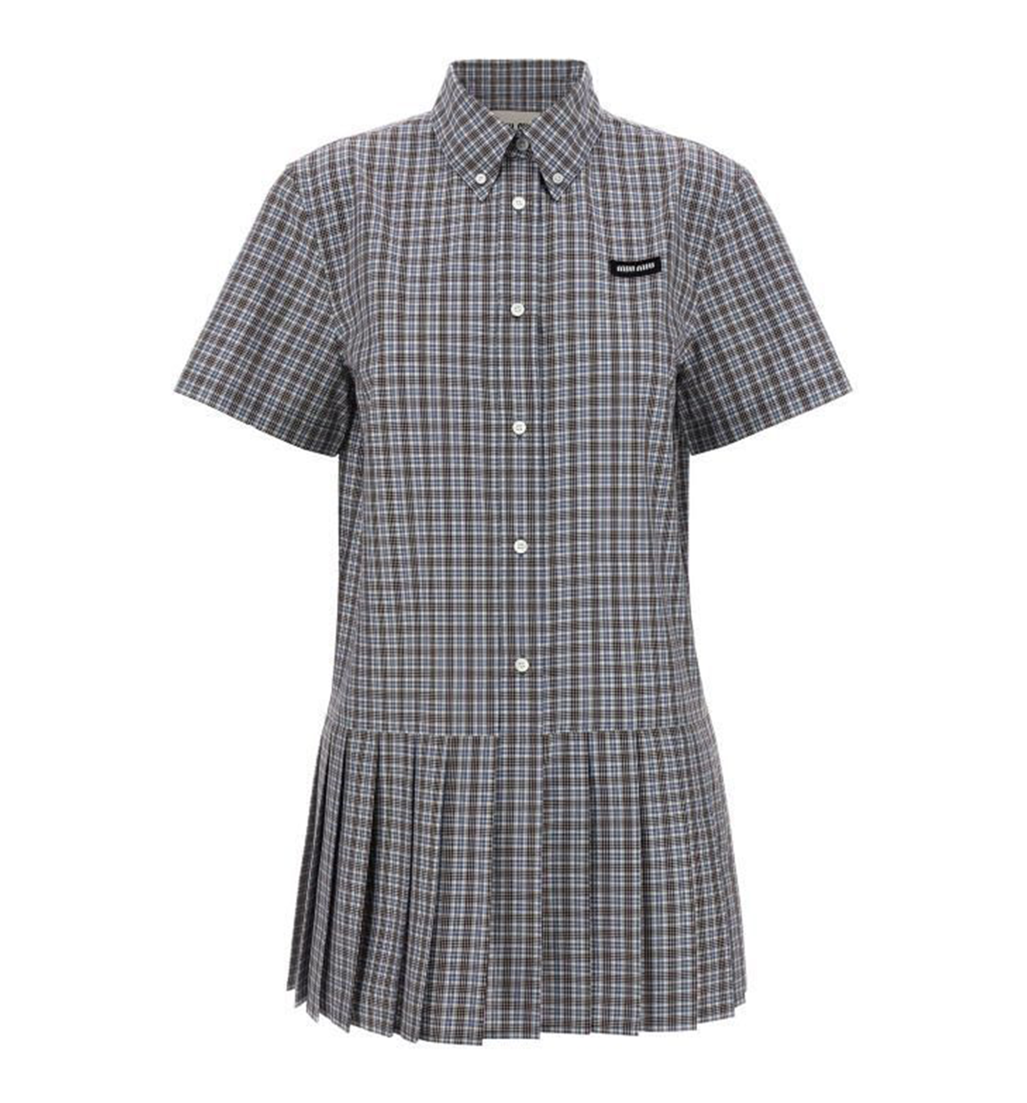 Slubbed Poplin Mini-dress