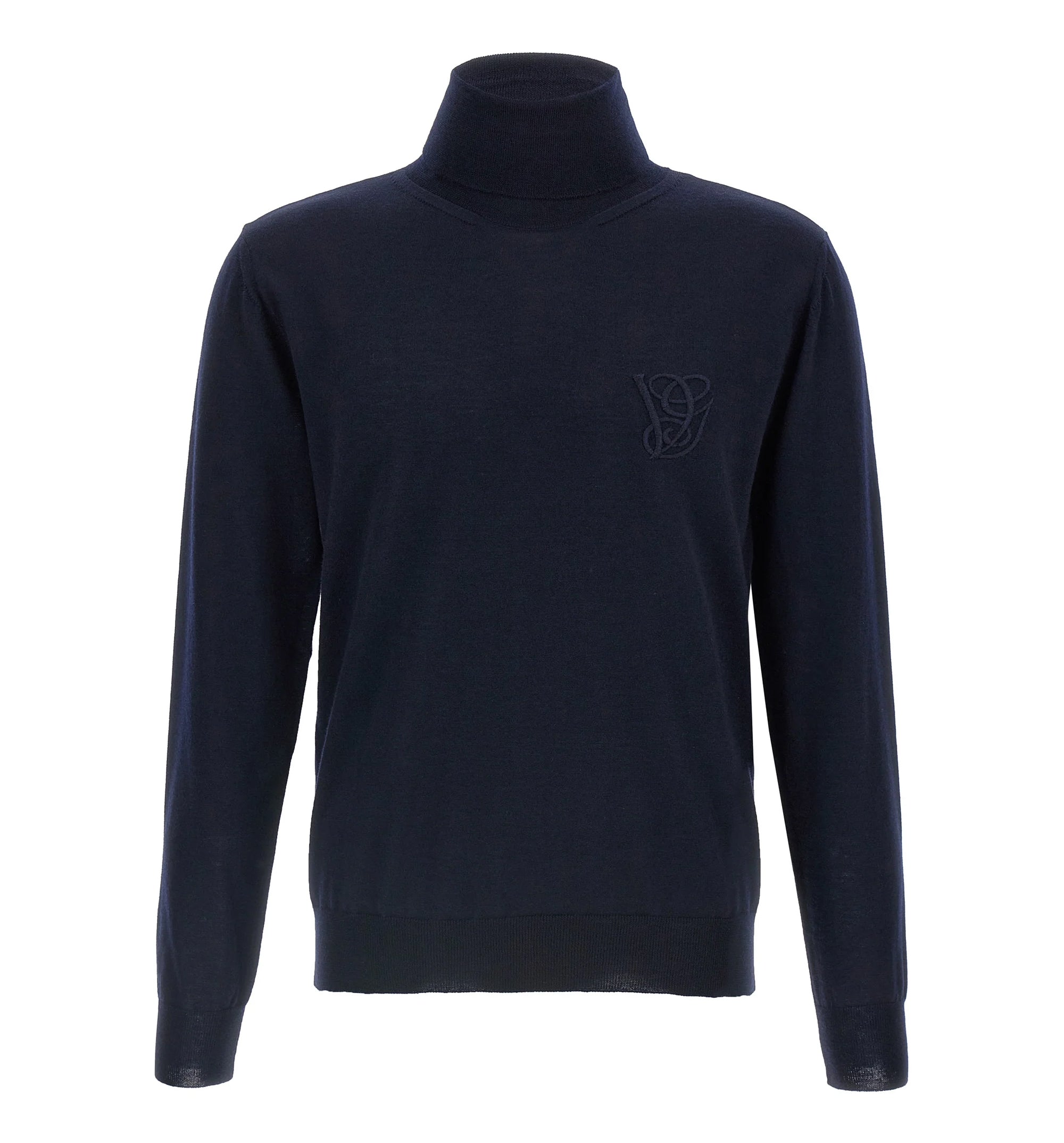 Turtleneck With Vg Embroidery Sweaters And Cardigans