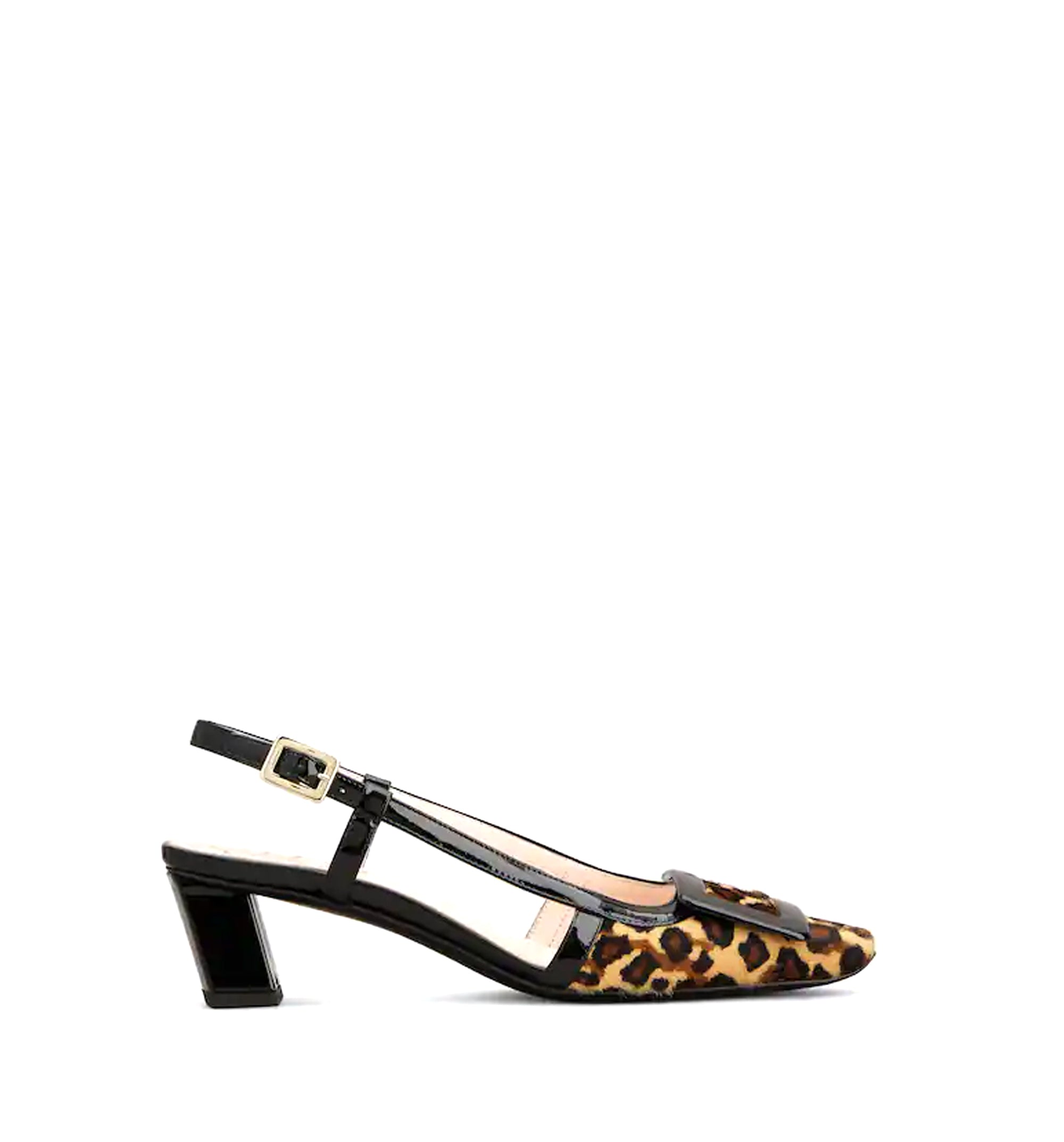 Belle Vivier Slingback Pumps in Leather