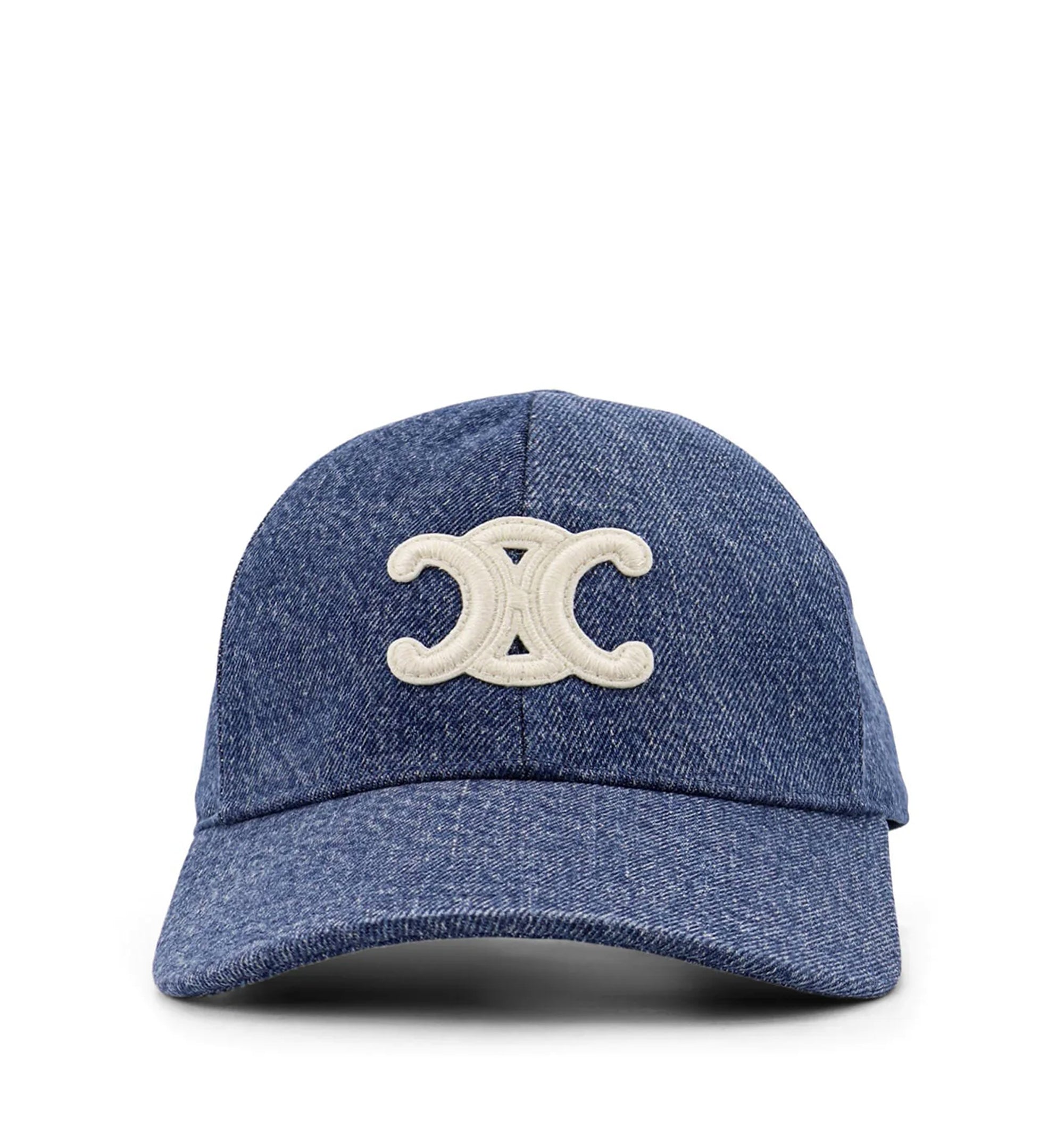 Triomphe Baseball Cap In Denim Union Wash
