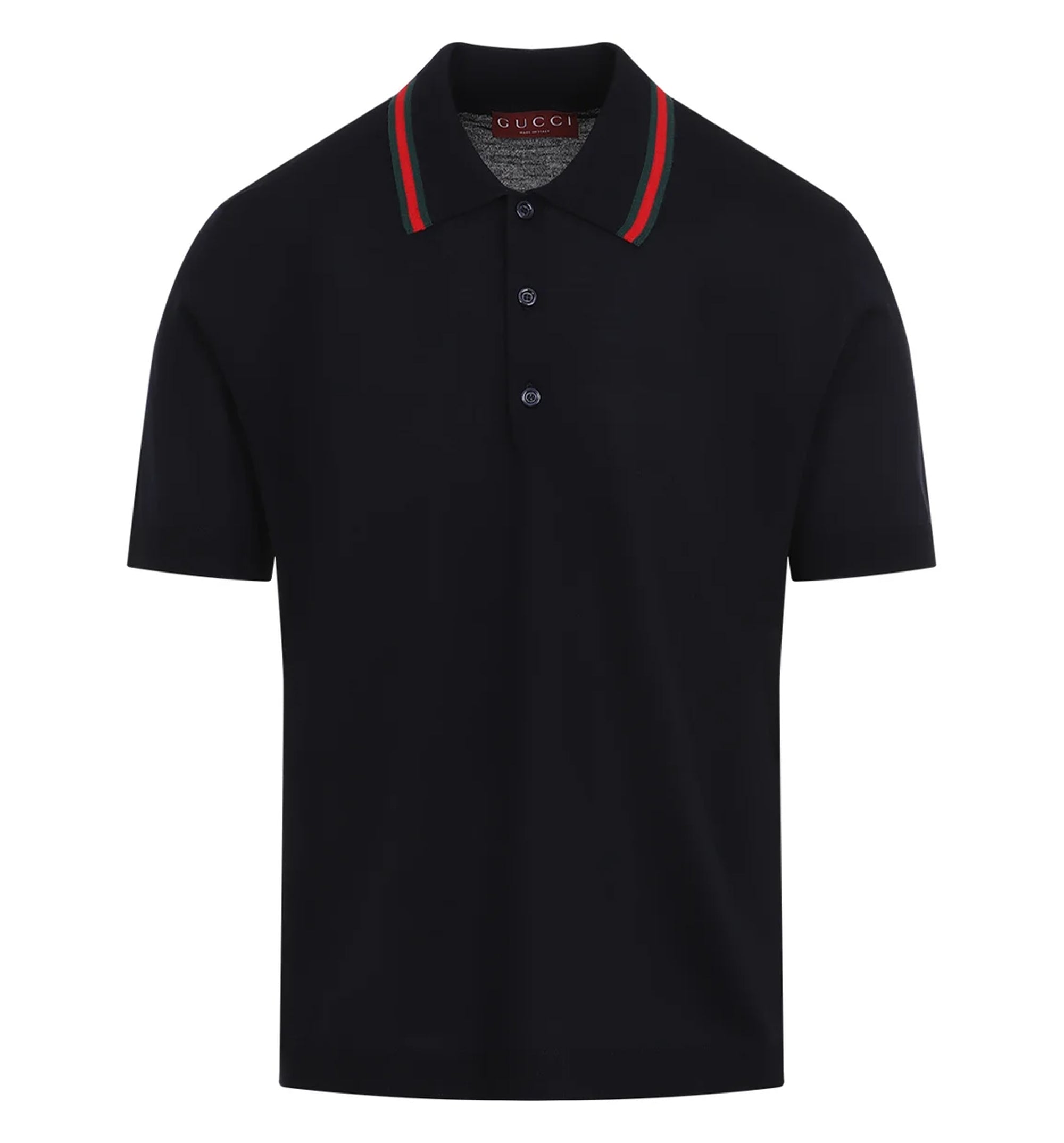 Web Detailed Knit Polo Shirt