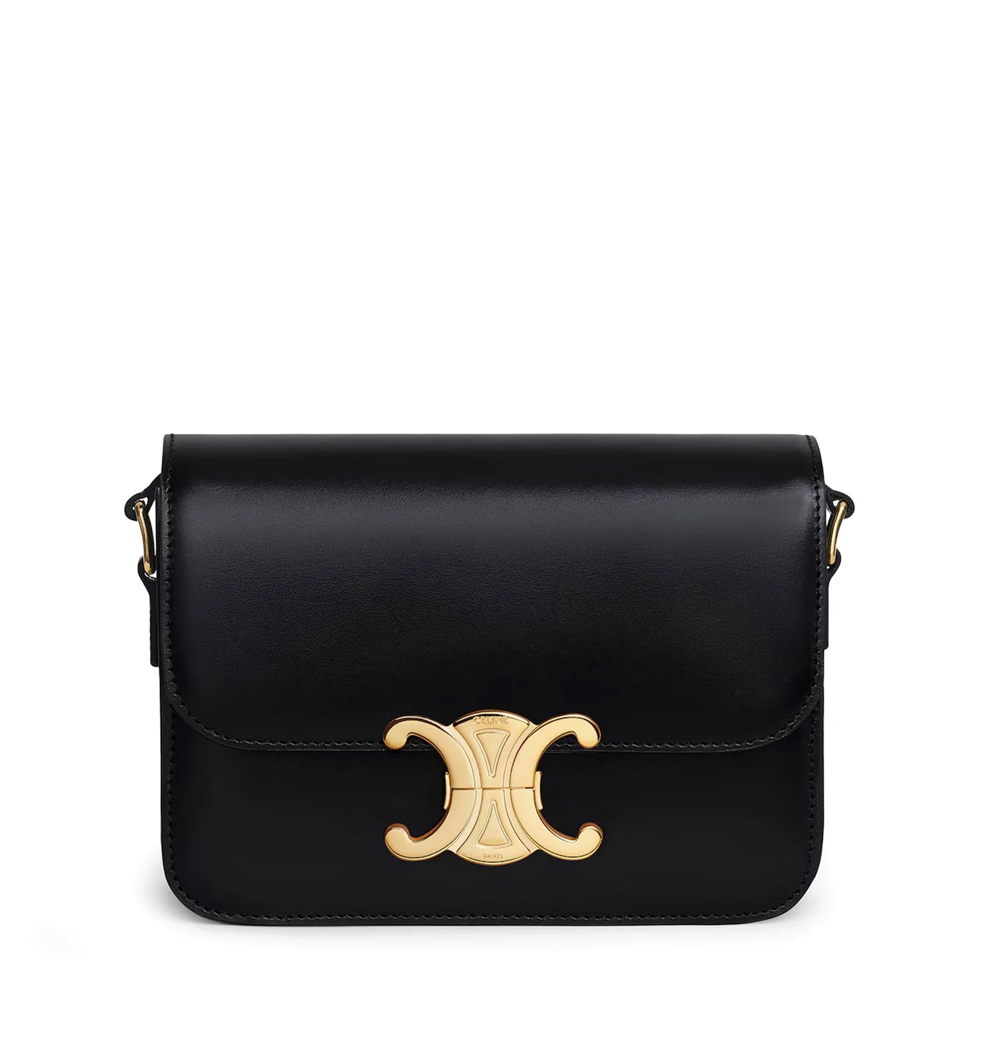 Teen Triomphe Bag In Shiny Calfskin