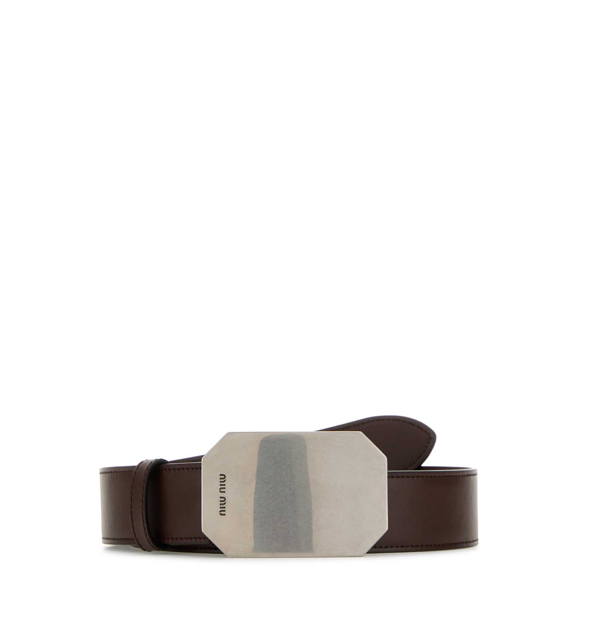 Logo-Engraved Buckle-Fastened Belt