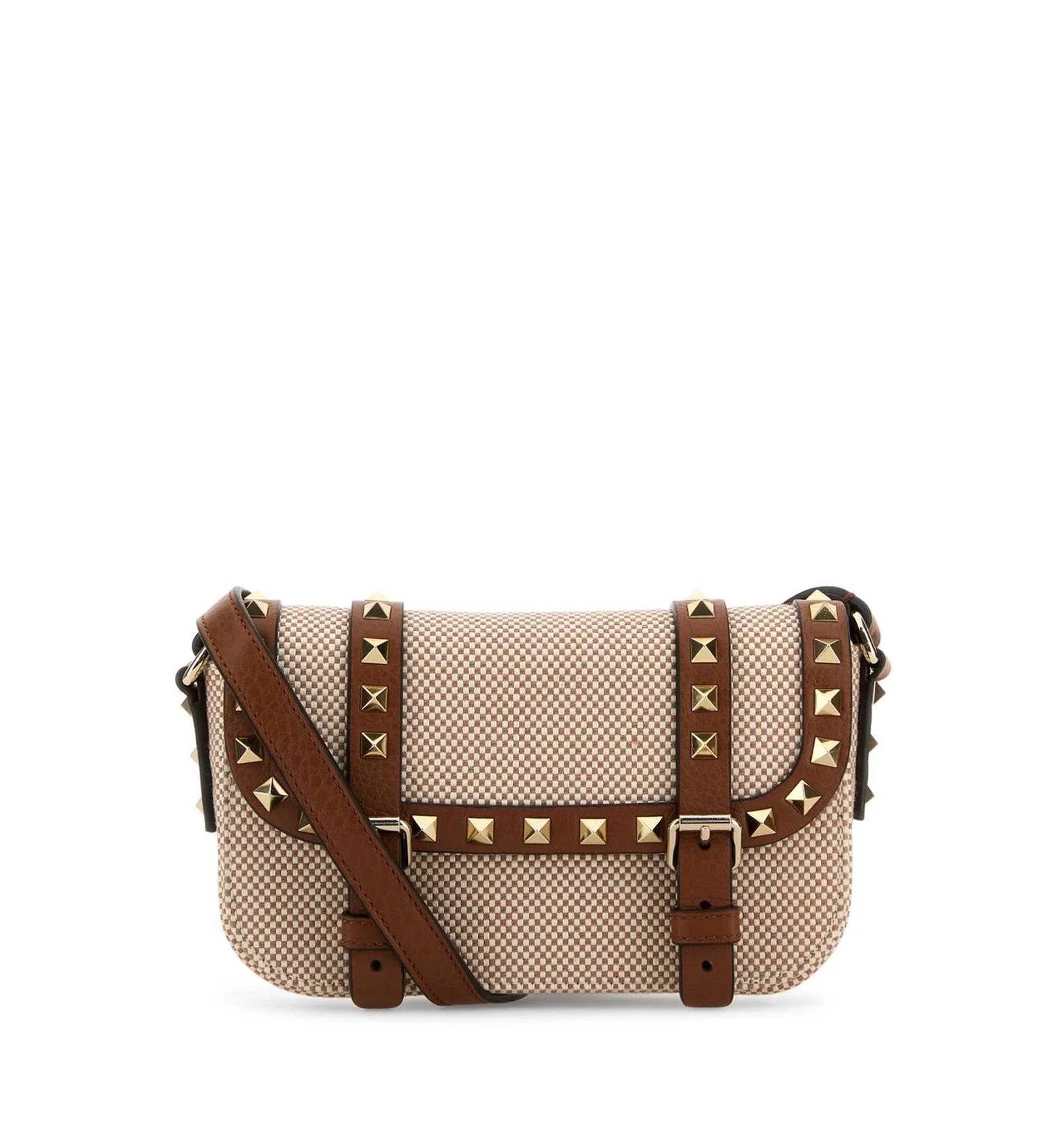 Rockstud Foldover Top Mini Crossbody Bag
