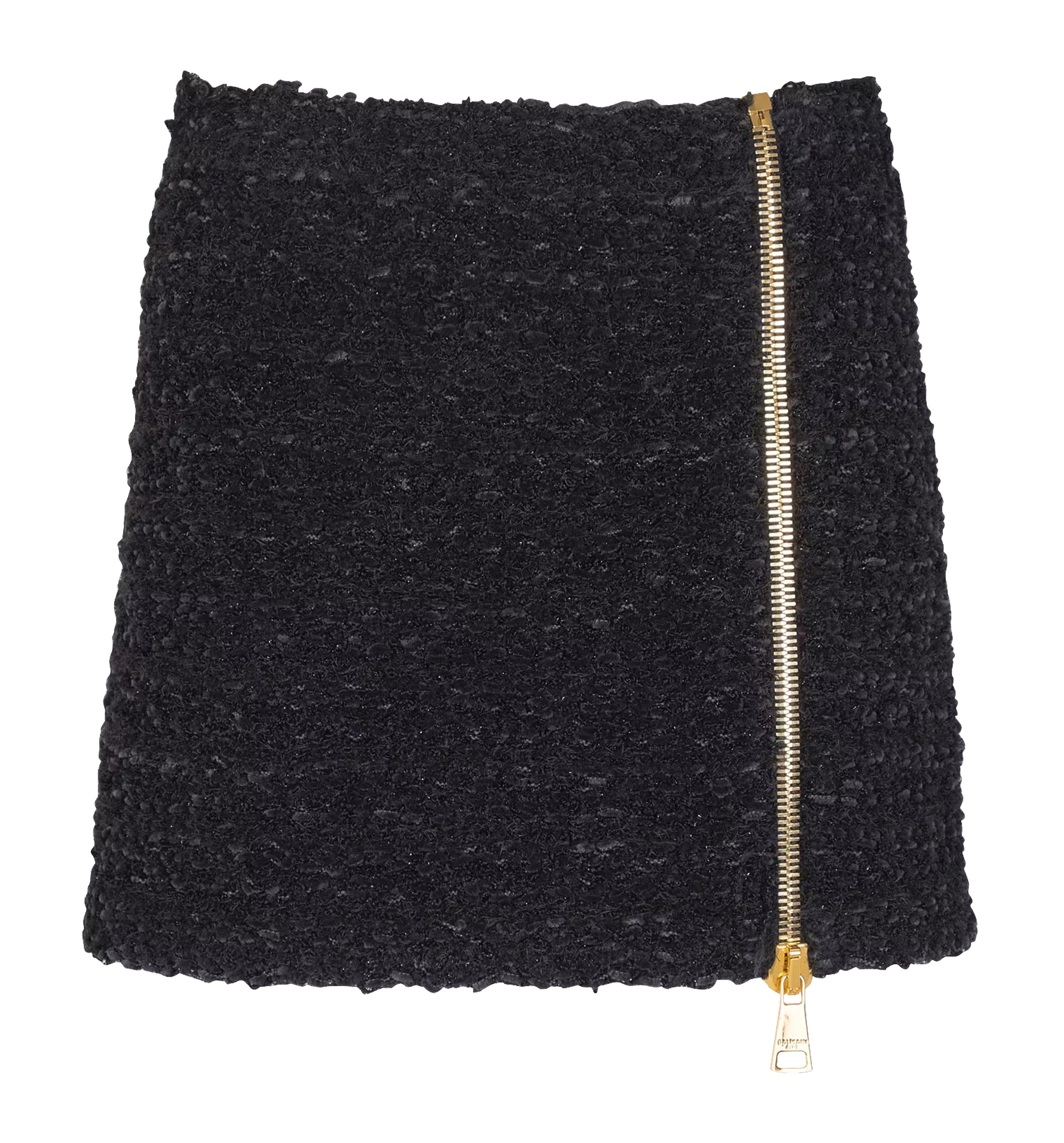 Short Zipped Tweed Skirt