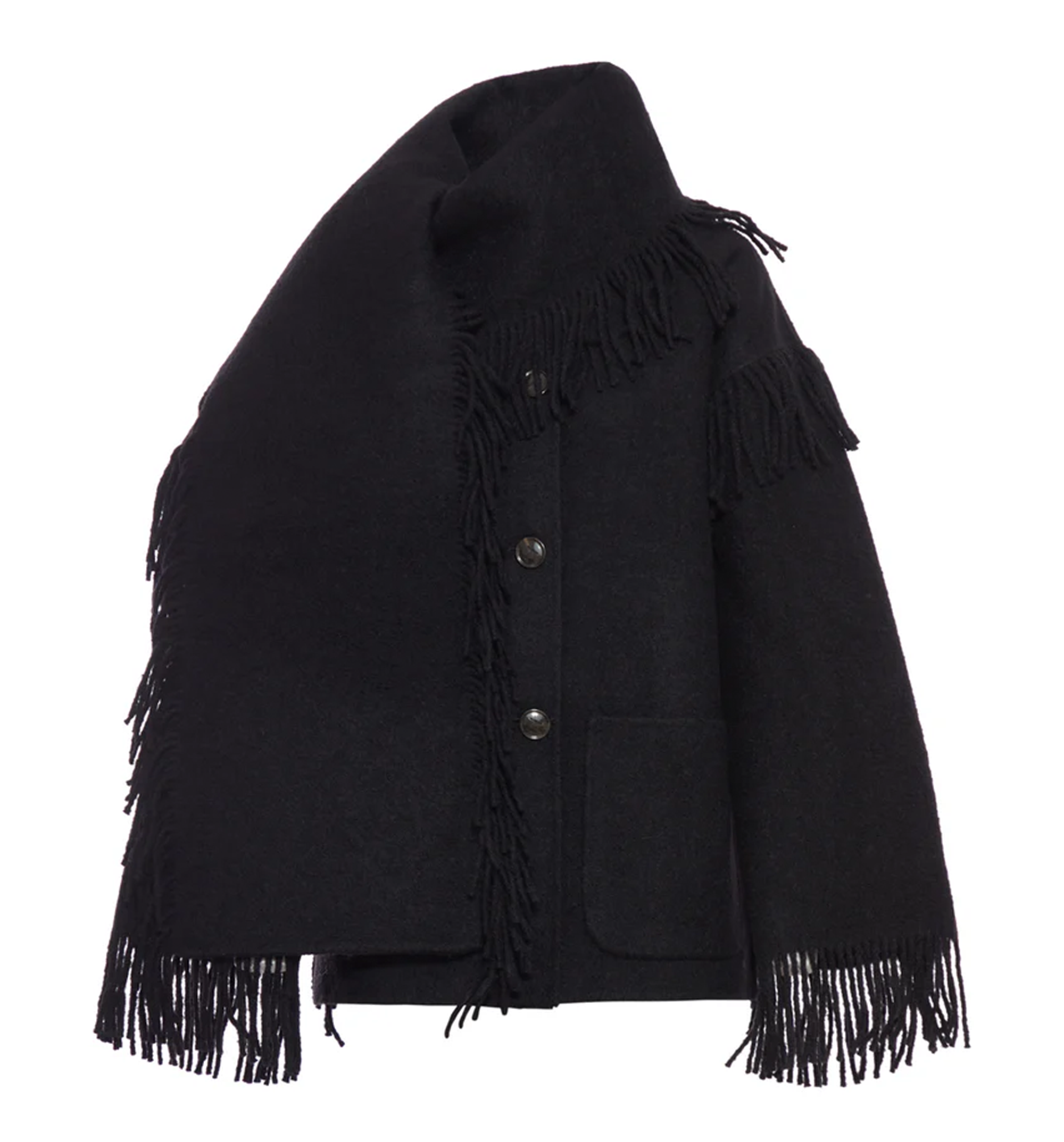 Fringed Scarf Jacket