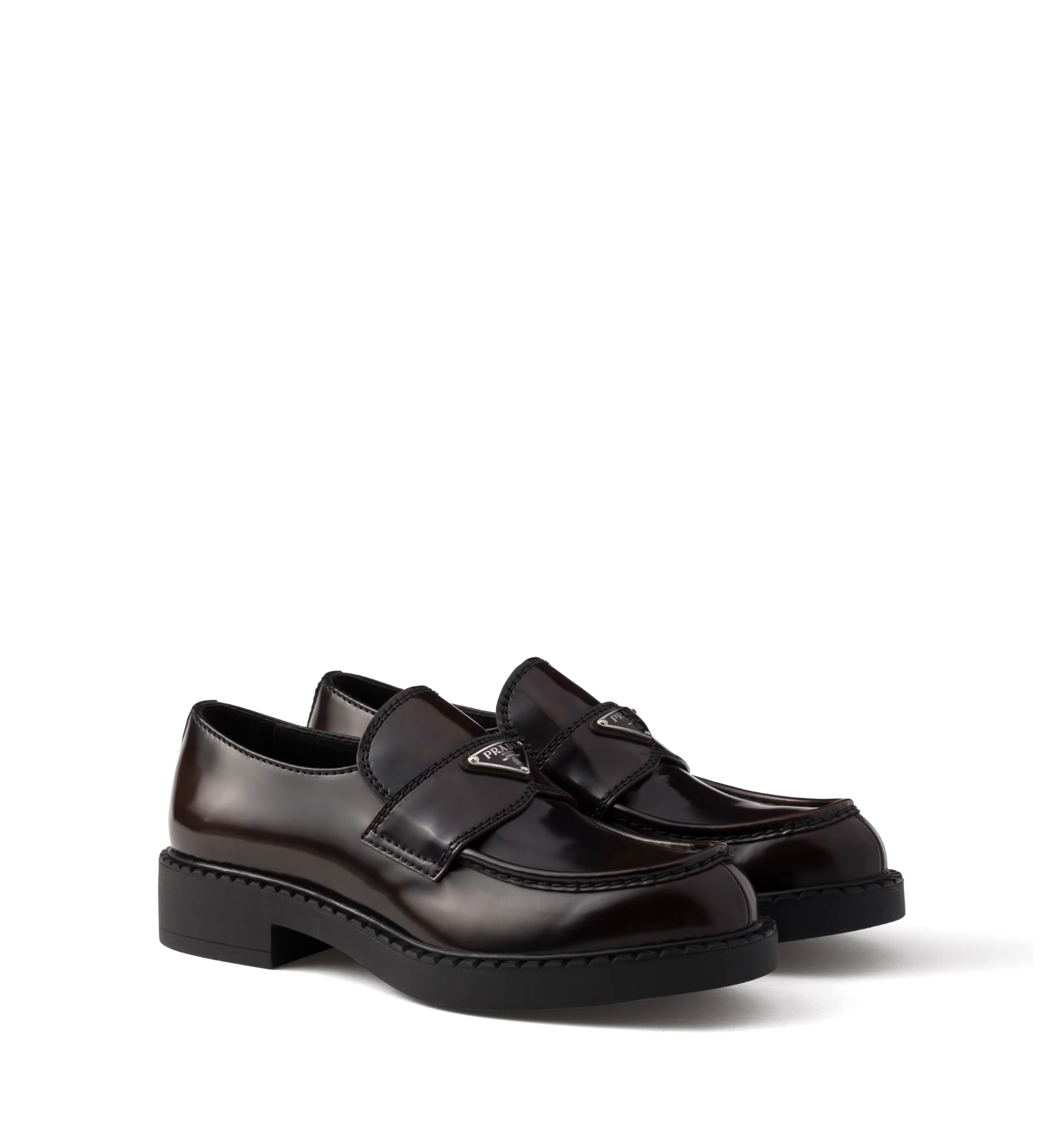 Brushed Leather Loafers