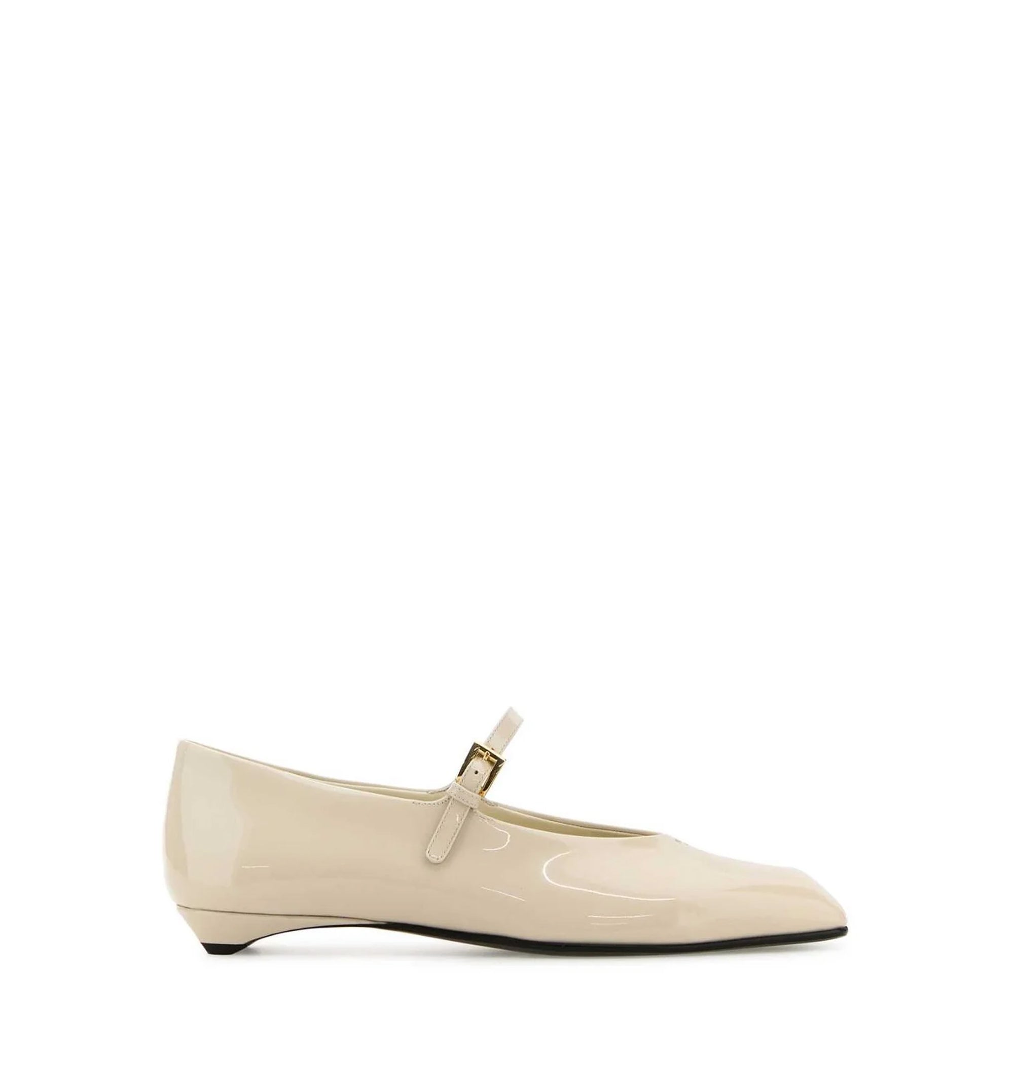 Prada Square-Toe Ballet Flats