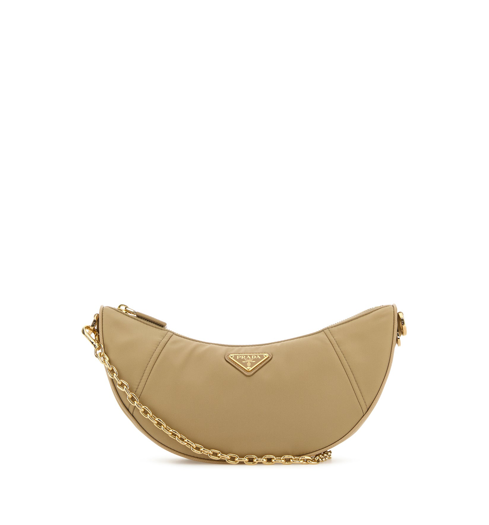 Re-Nylon Prada Demi-lune Shoulder Bag