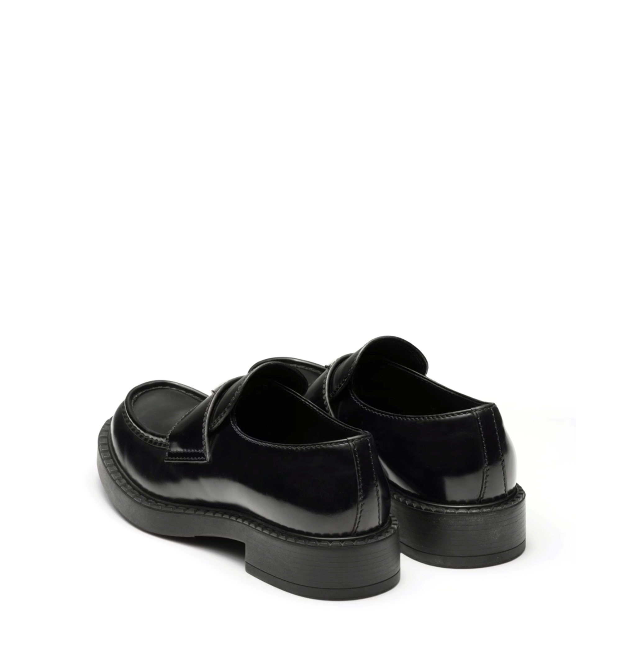 Chocolate Brushed Leather Loafers