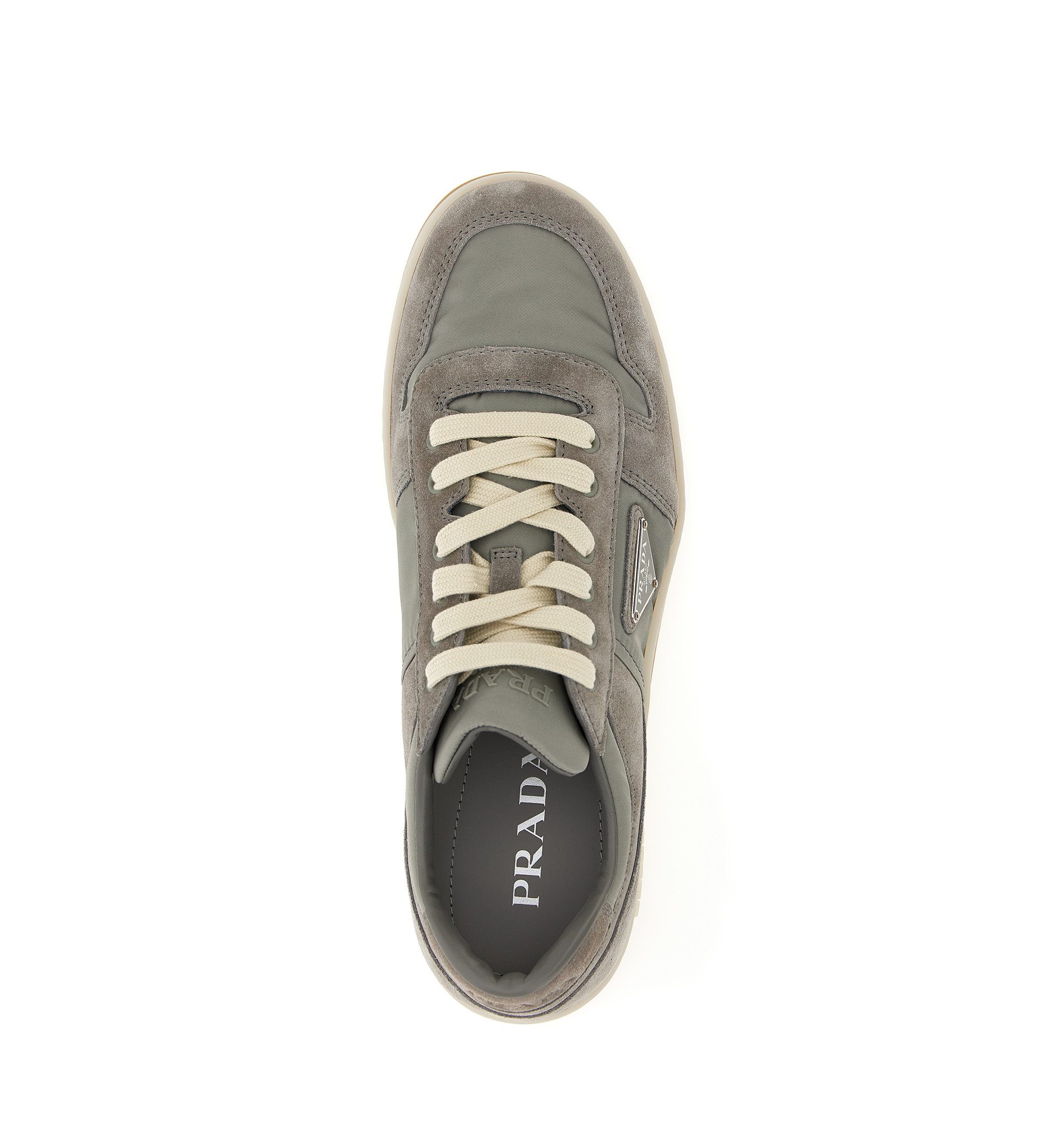 Downtown Re-Nylon and Suede Sneakers