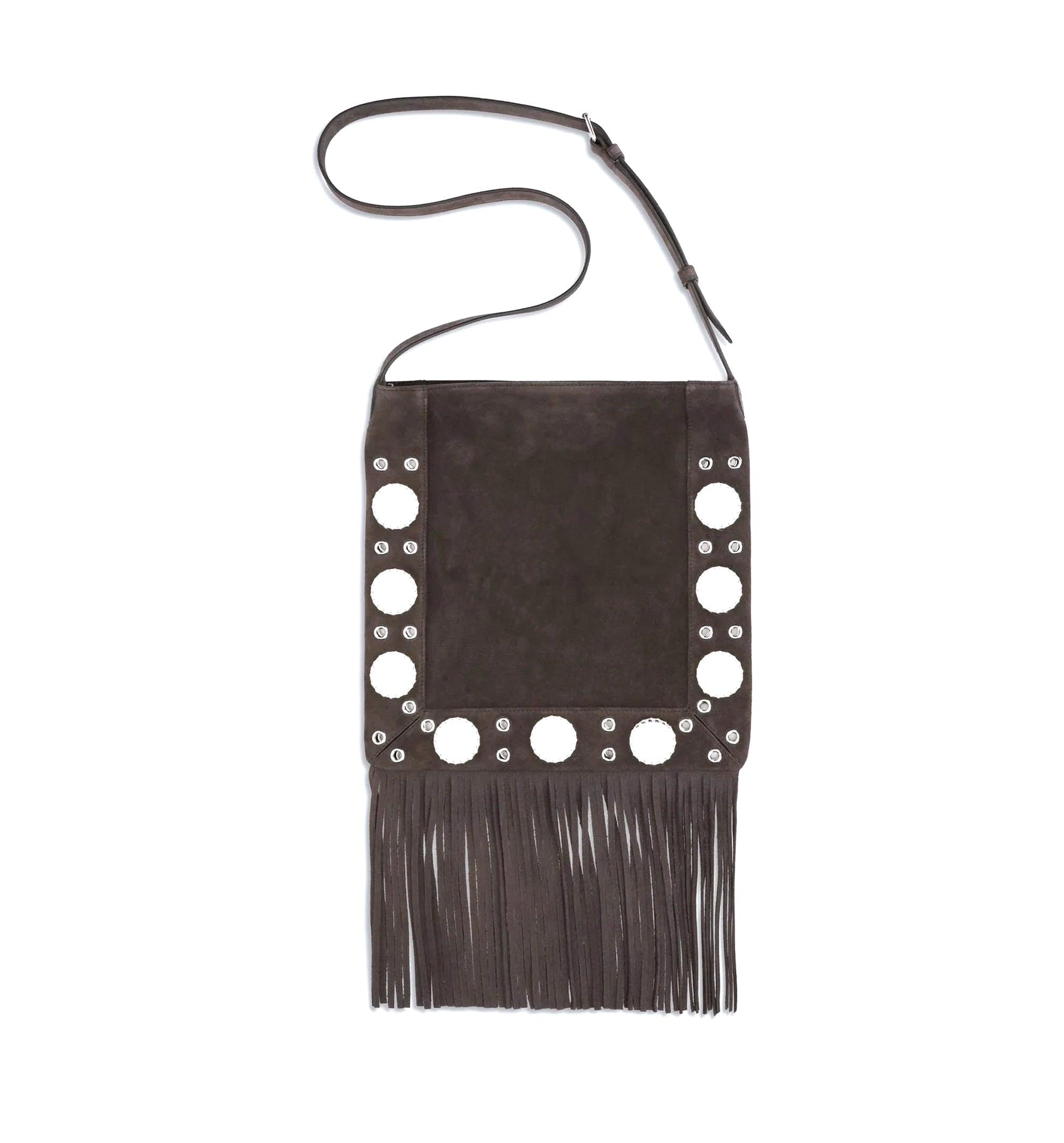 Nellcôte VLogo Signature Fringed Shoulder Bag