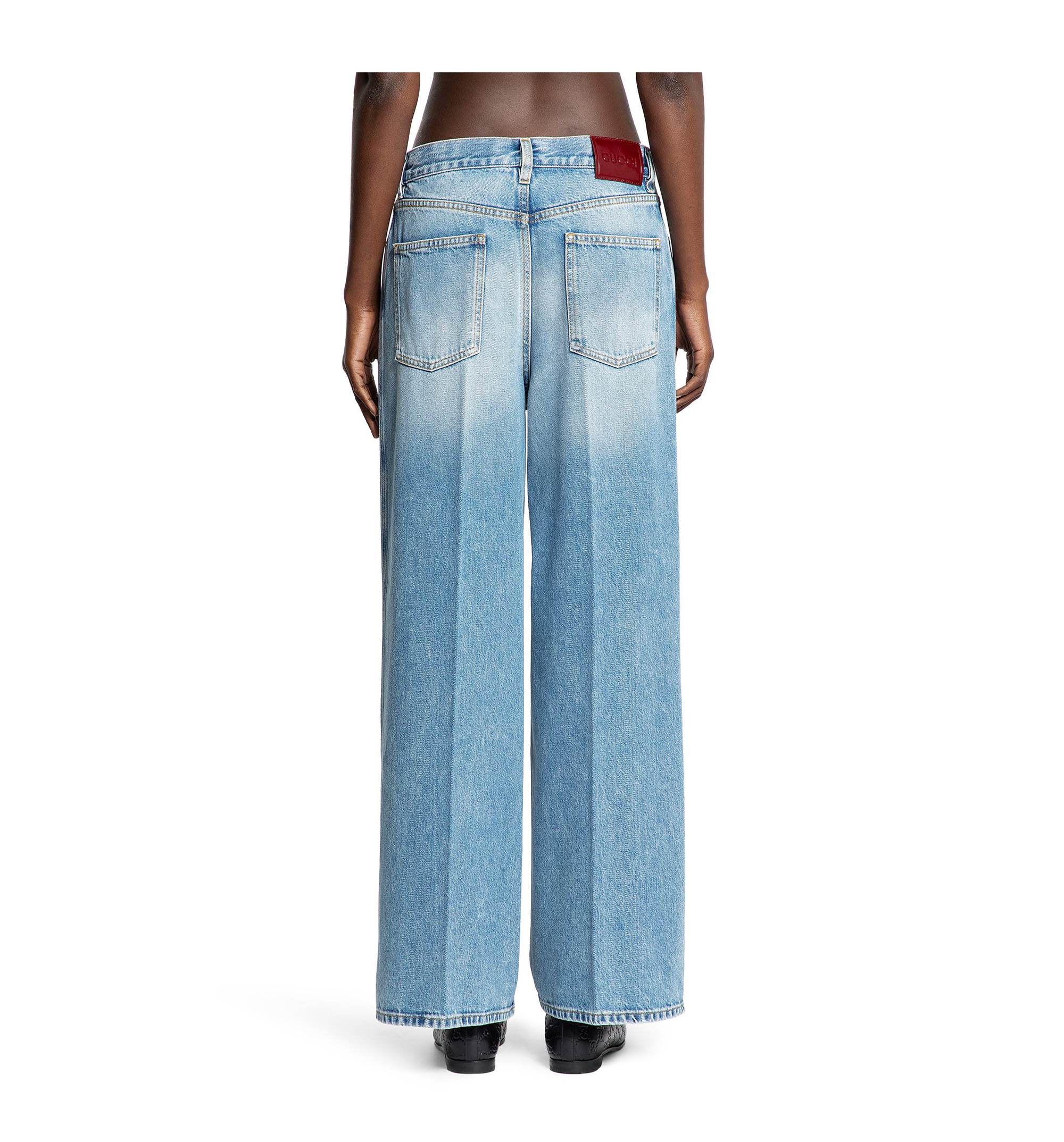 Wide Leg Denim Pants