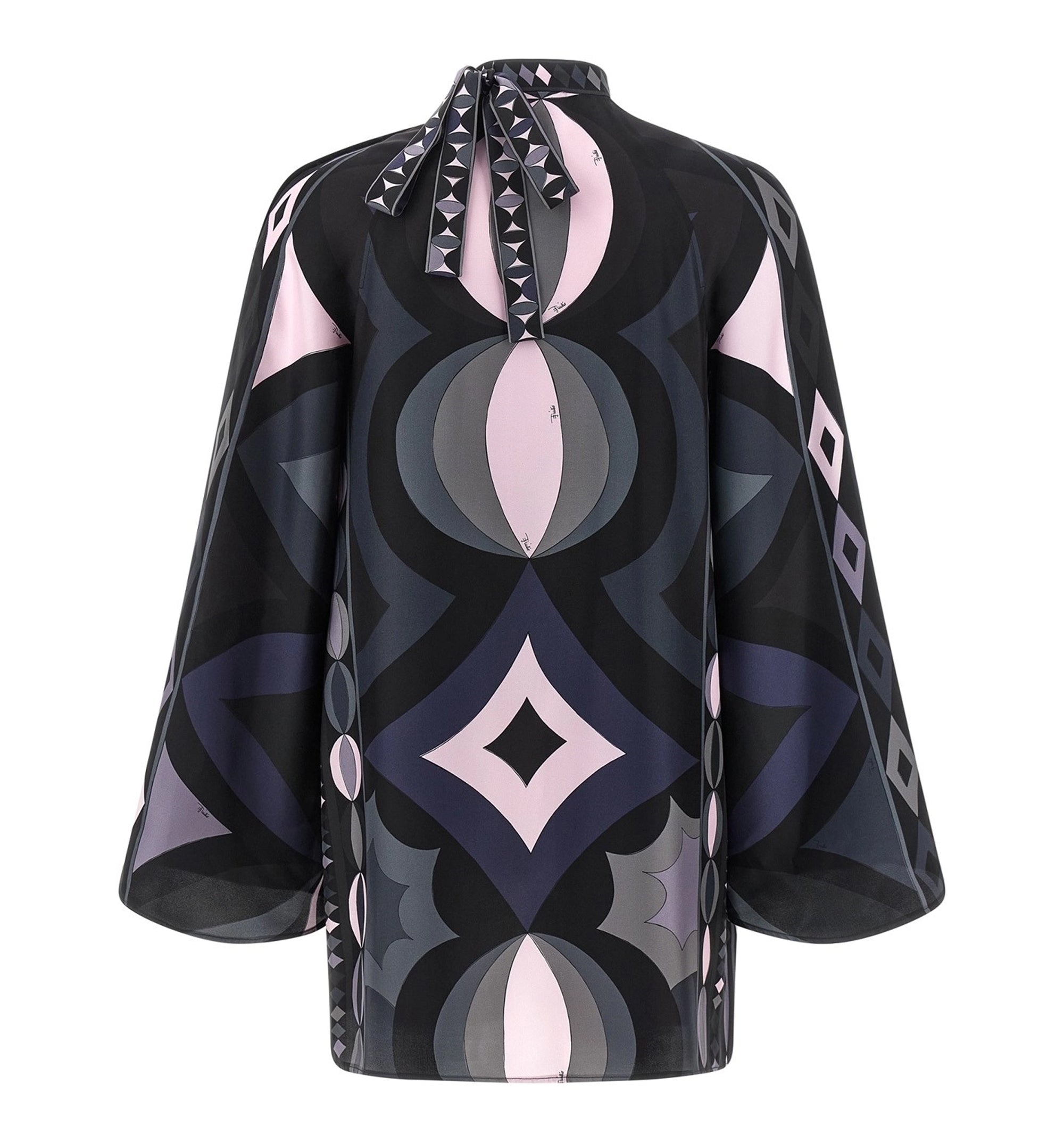 Collane Print Silk Twill Dress