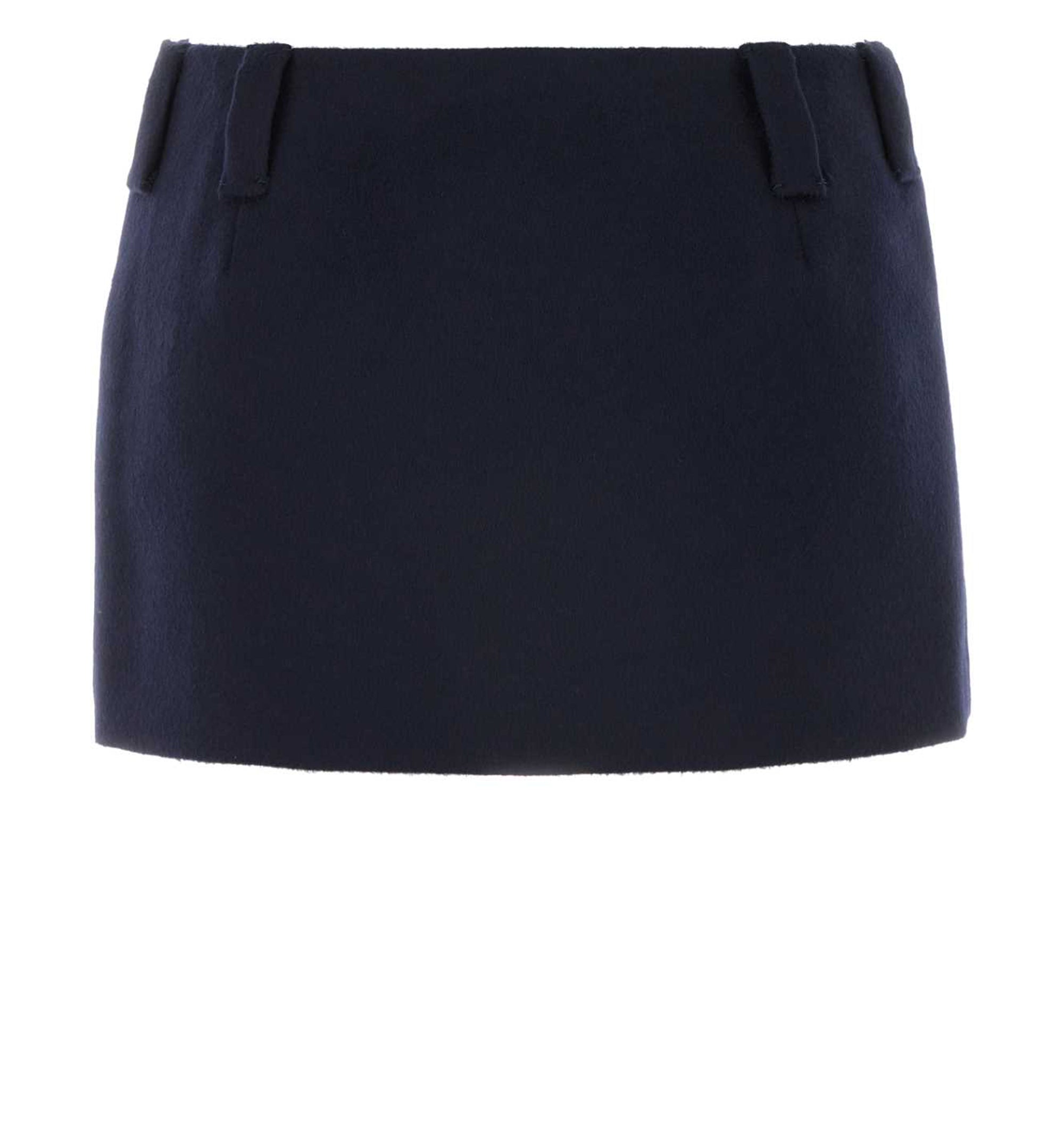 Wool Blend Mini Skirt
