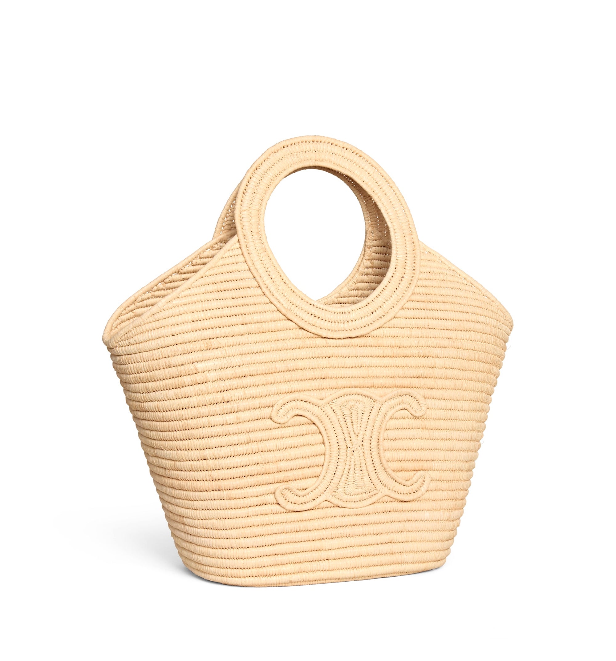 Braided Panier In Raffia