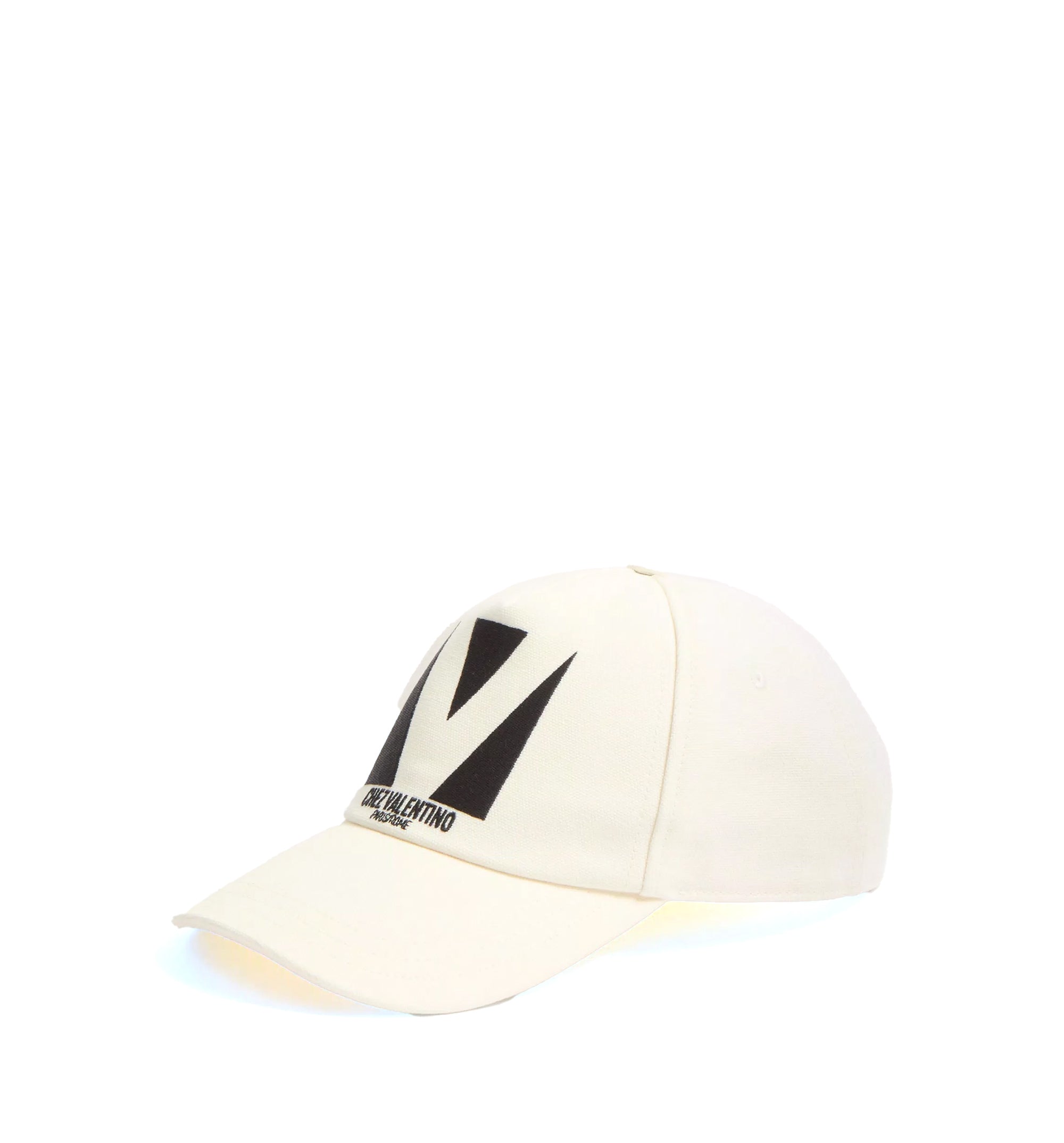 Chez Valentino Cotton Baseball Cap With Embroidery