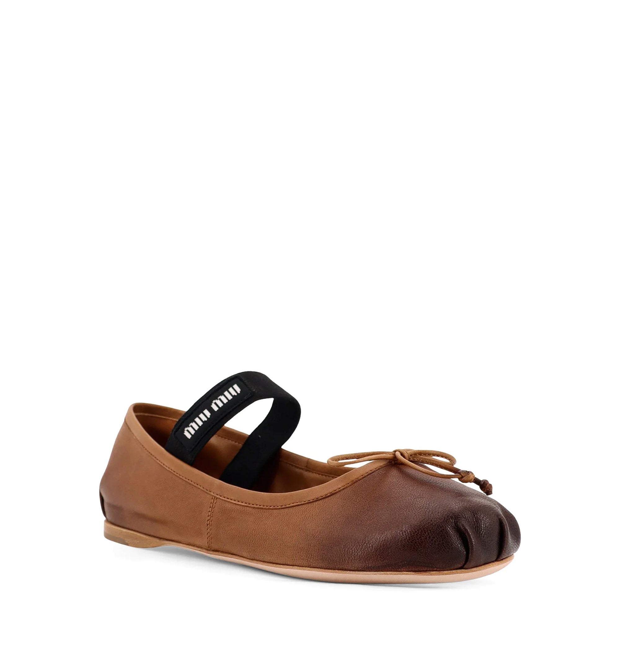 Leather Ballerinas Vintage Effect