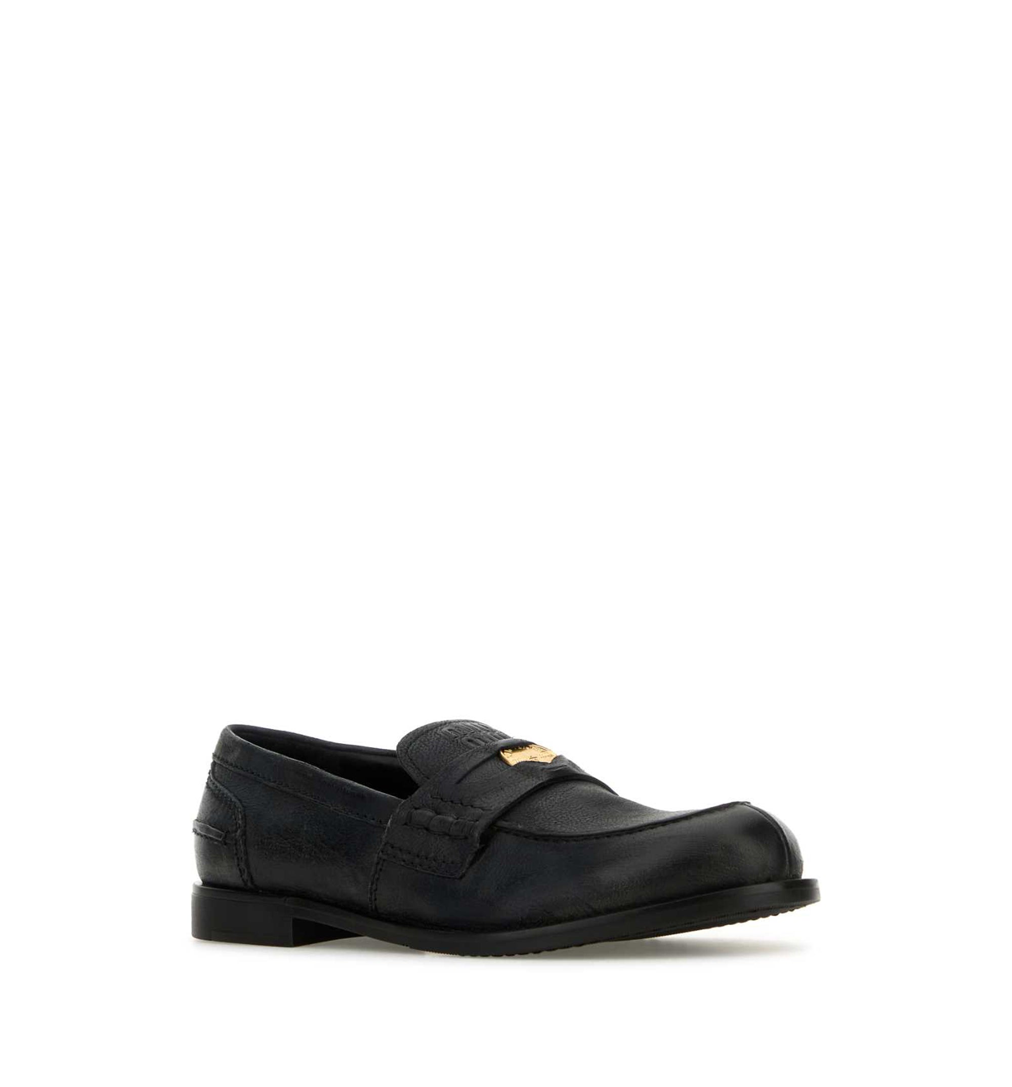 Slate Leather Loafers