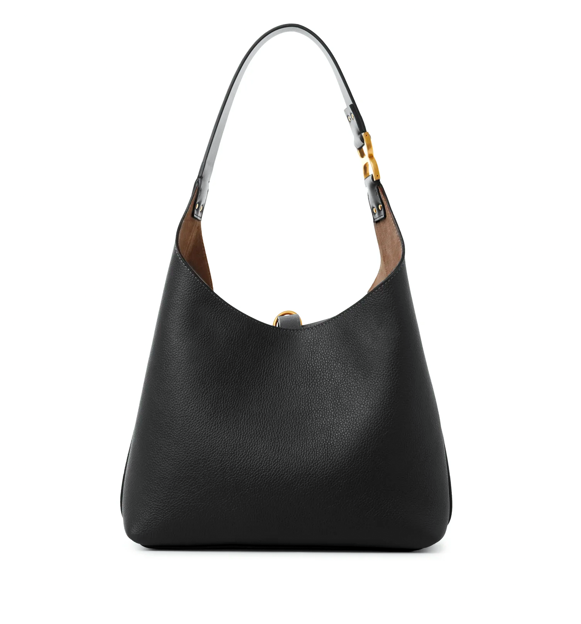 Small Marcie Hobo Bag in Grained Leather