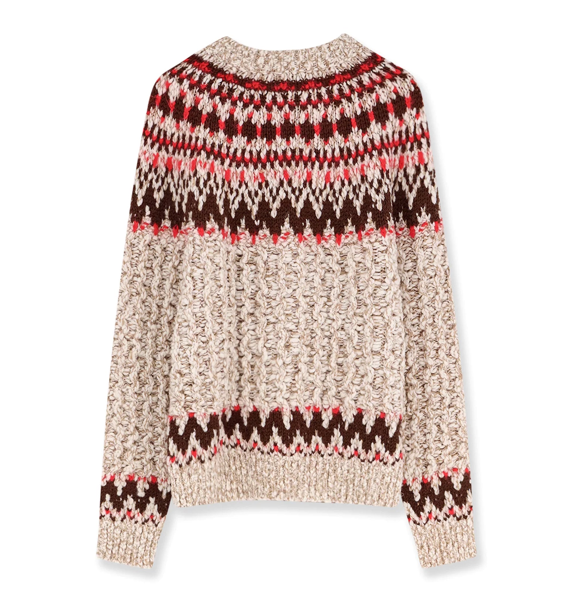 Geometric Jacquard Wool Jumper