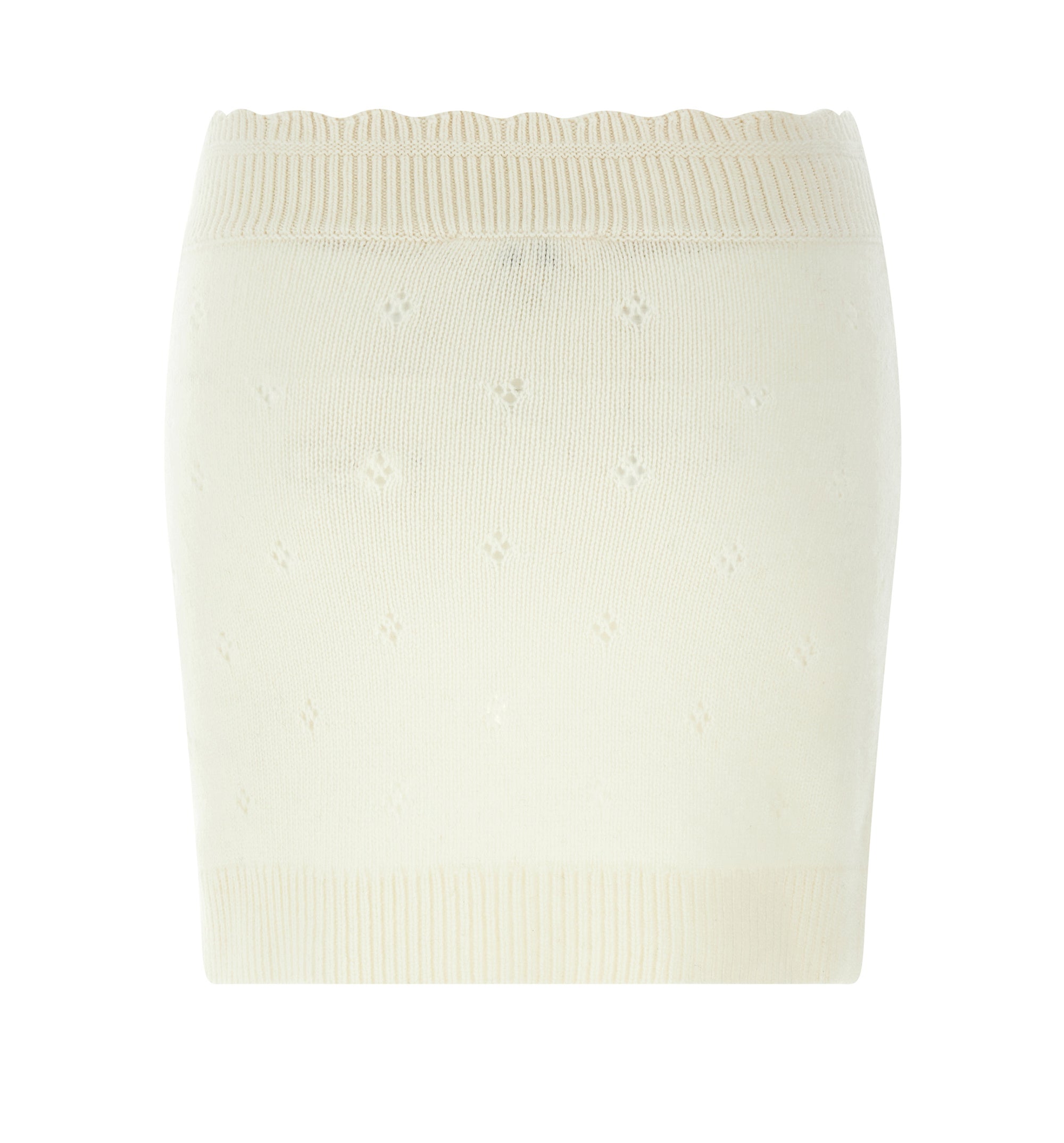 Fitted Mini Skirt in a Wool & Cashmere Knit