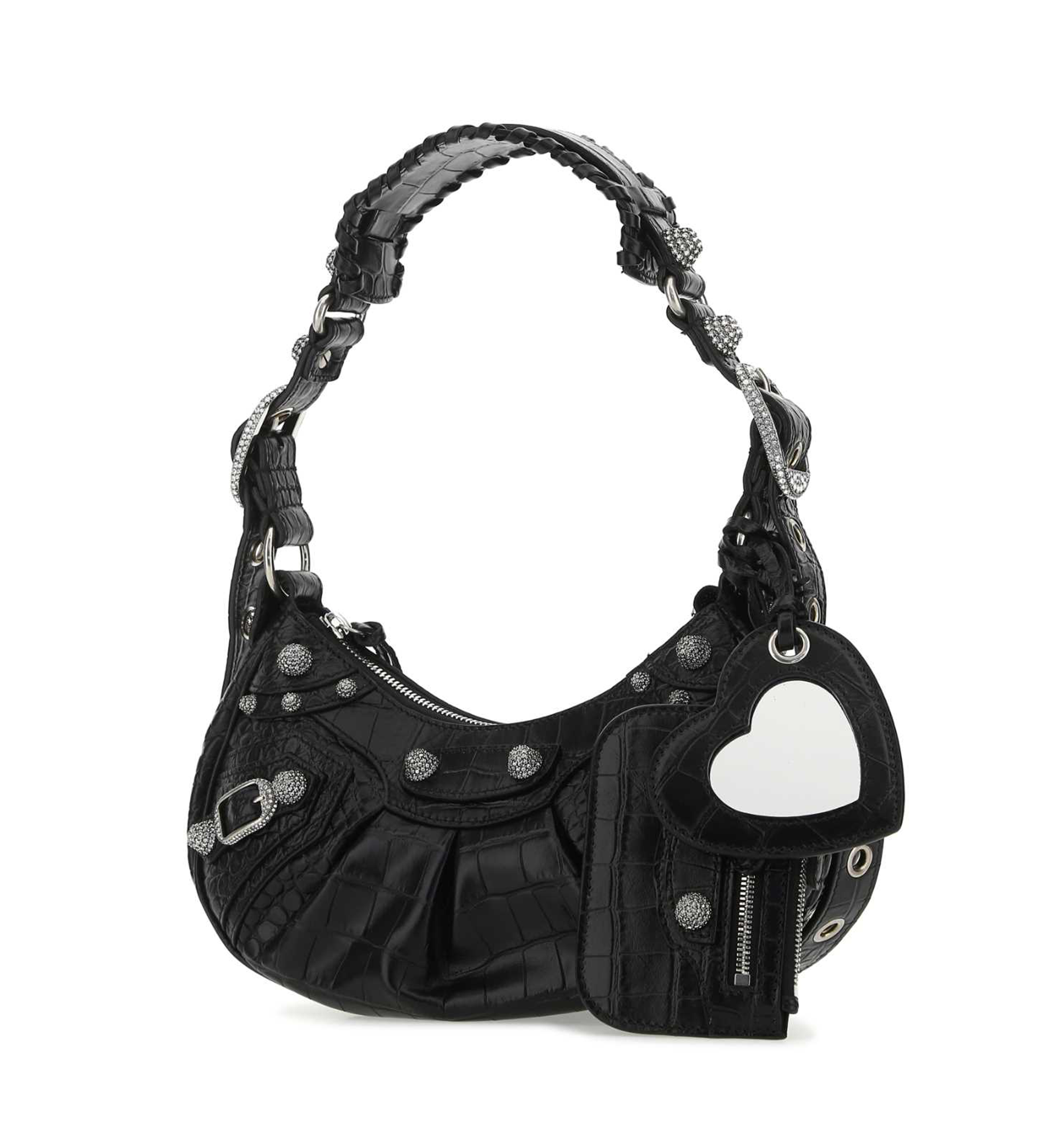 Le Cagole Shoulder Bag XS with Rhinestones