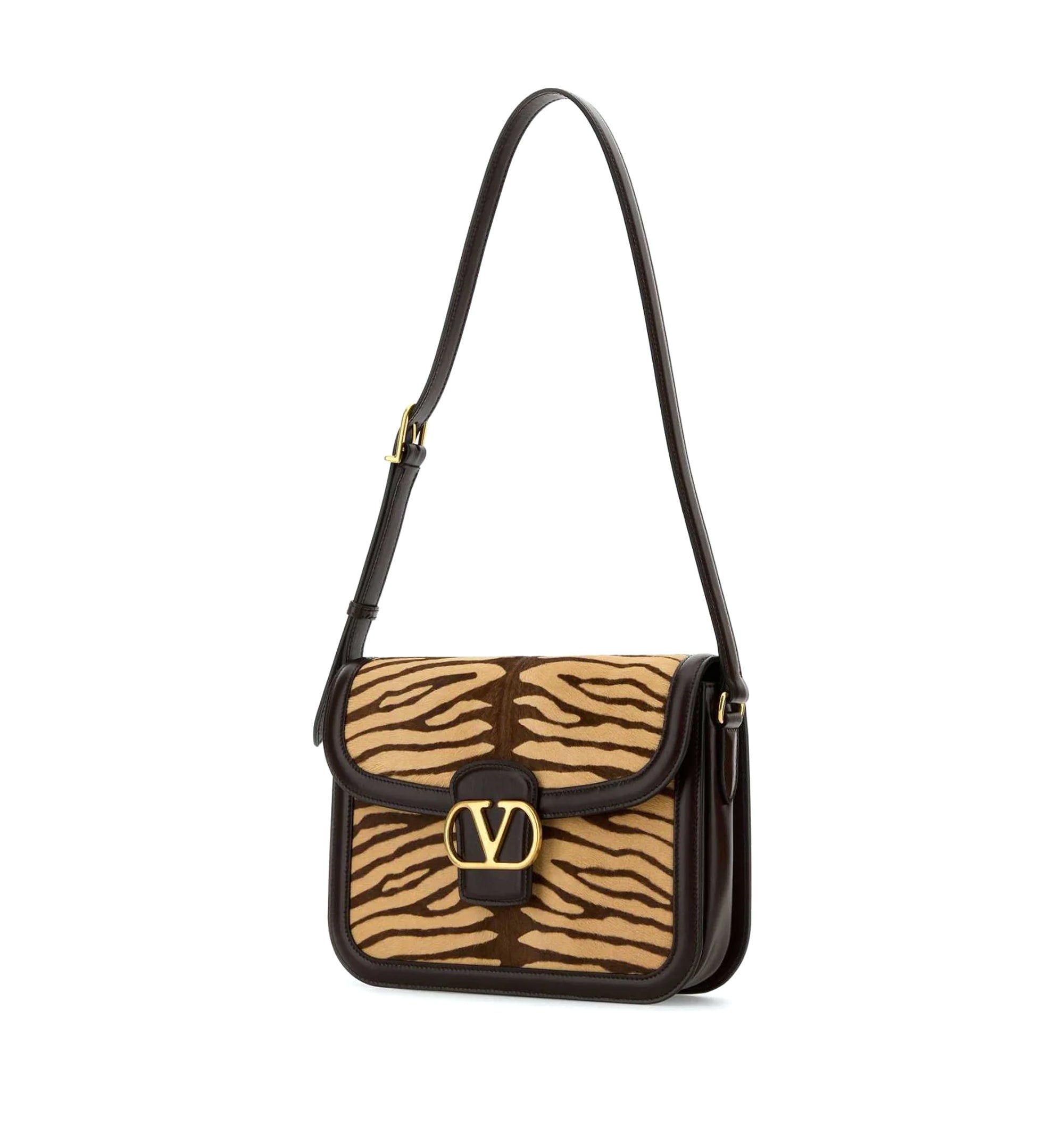 Two-tone Calf Hair And Leather 9to5 Shoulder Bag
