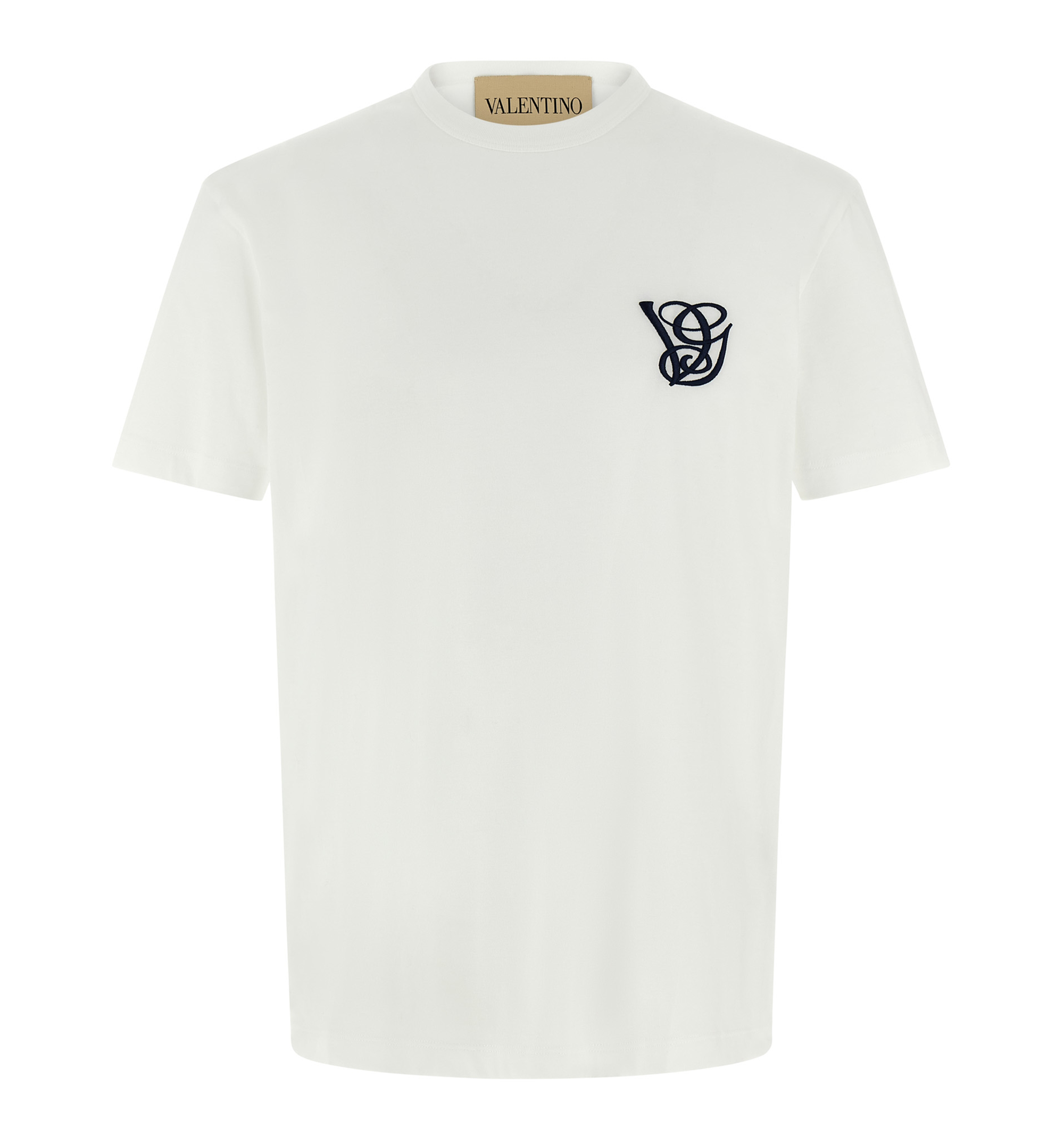 Cotton Piqué Polo Shirt With VG Embroidery