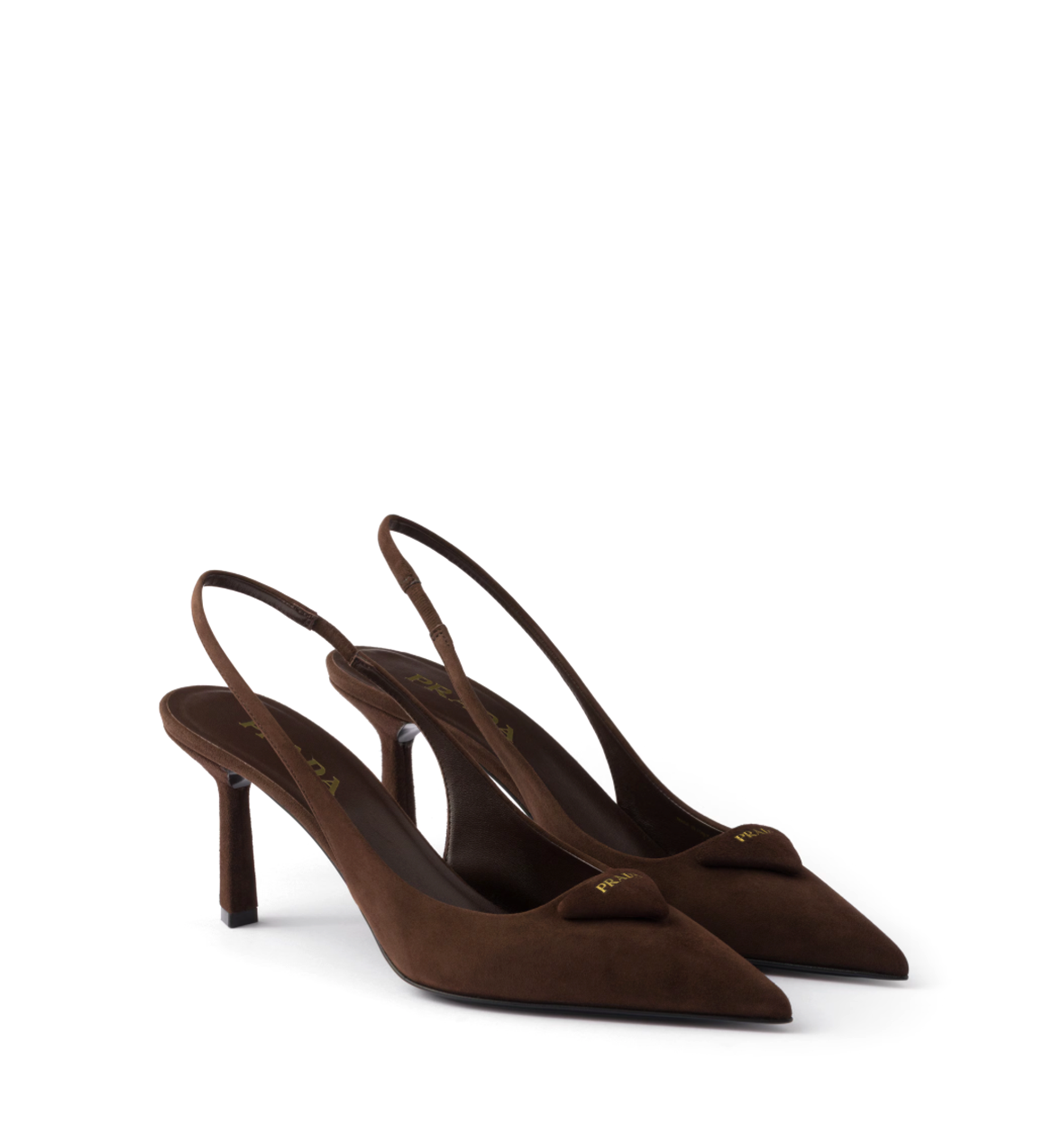 Suede Slingback Pumps