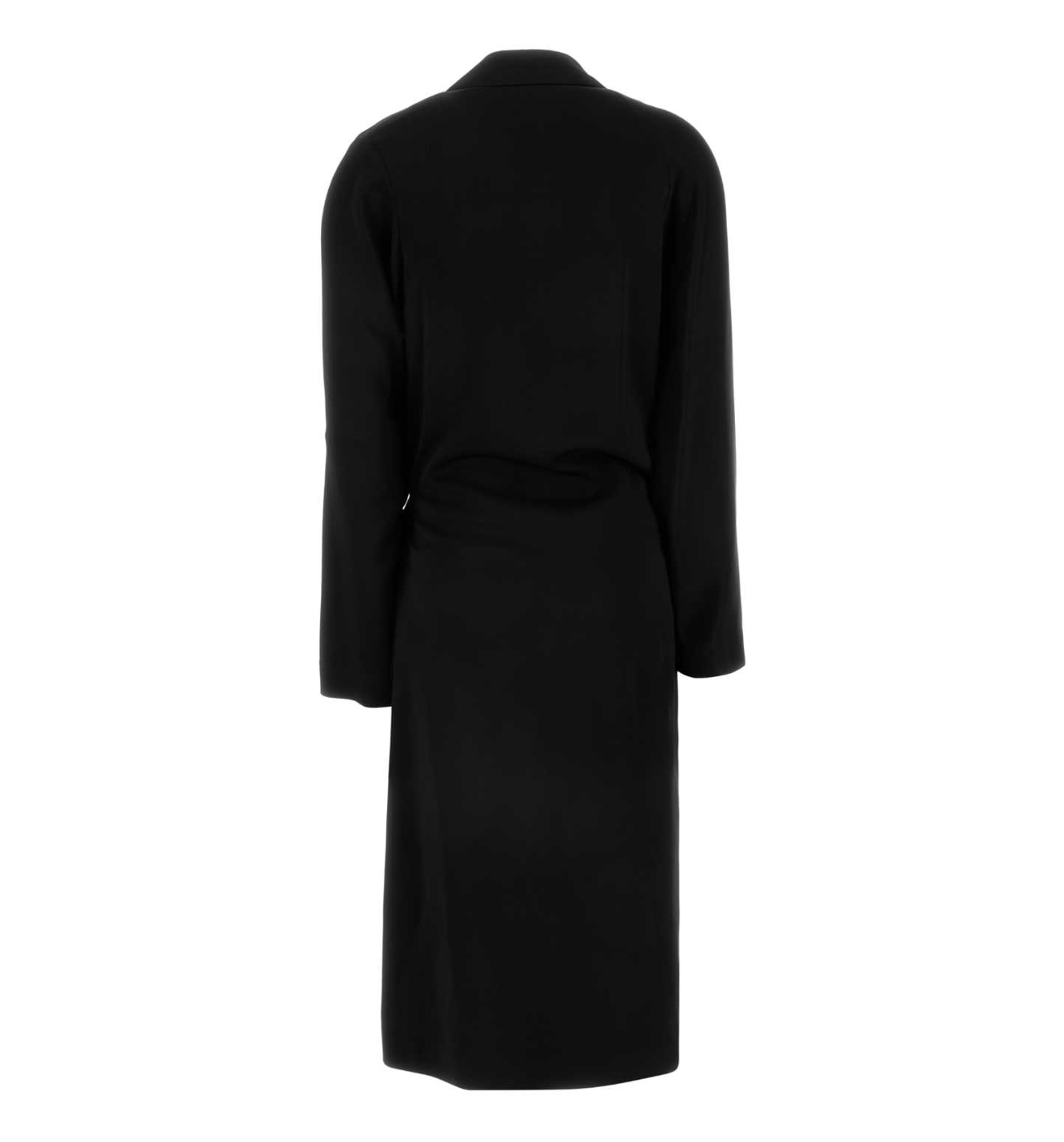 Belted Dress in Stretch Viscose