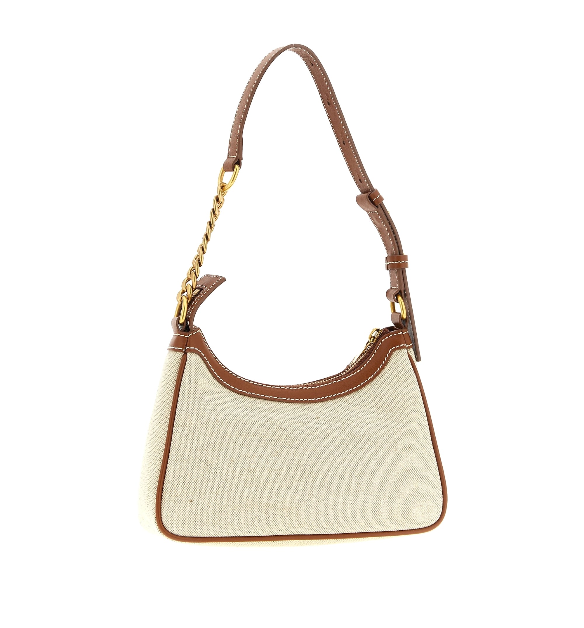 B-Army Shoulder Canvas And Leather Bag