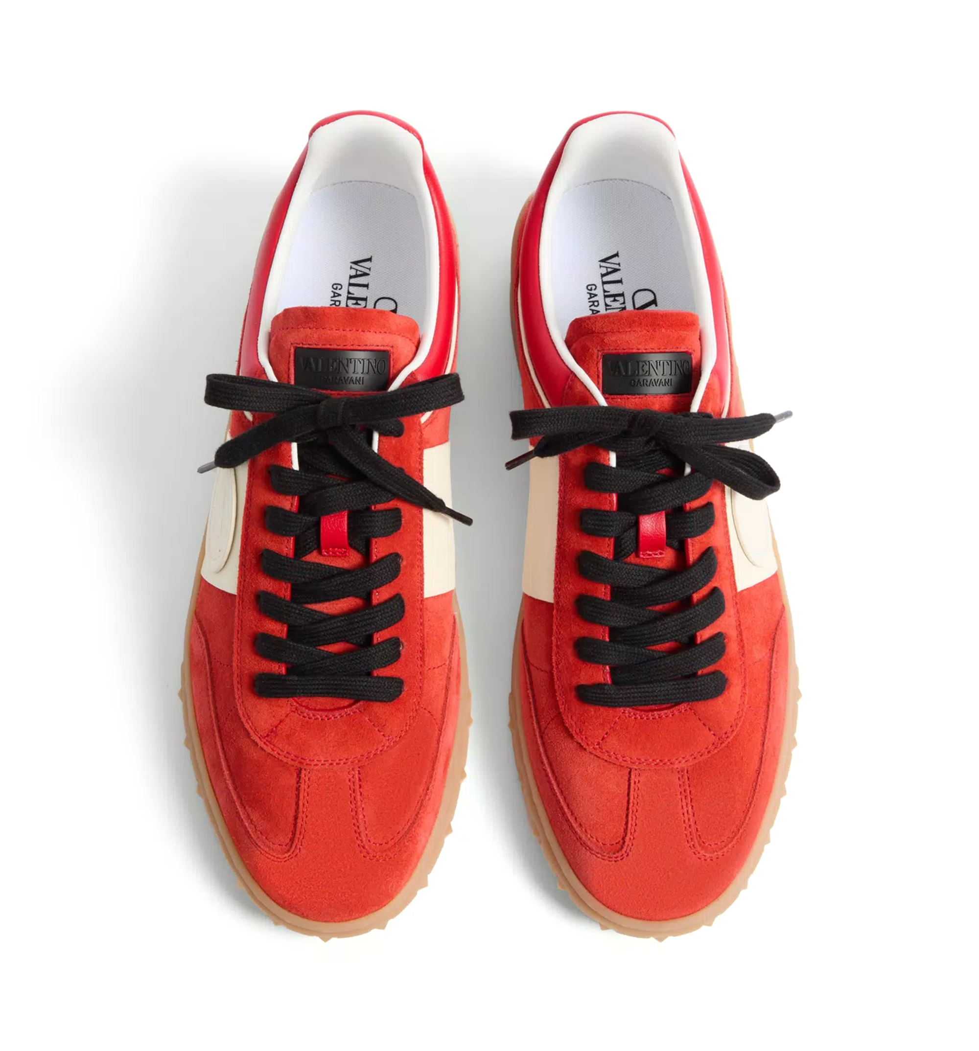 Upvillage Low Top Sneaker in Split Leather and Calfskin Nappa Leather