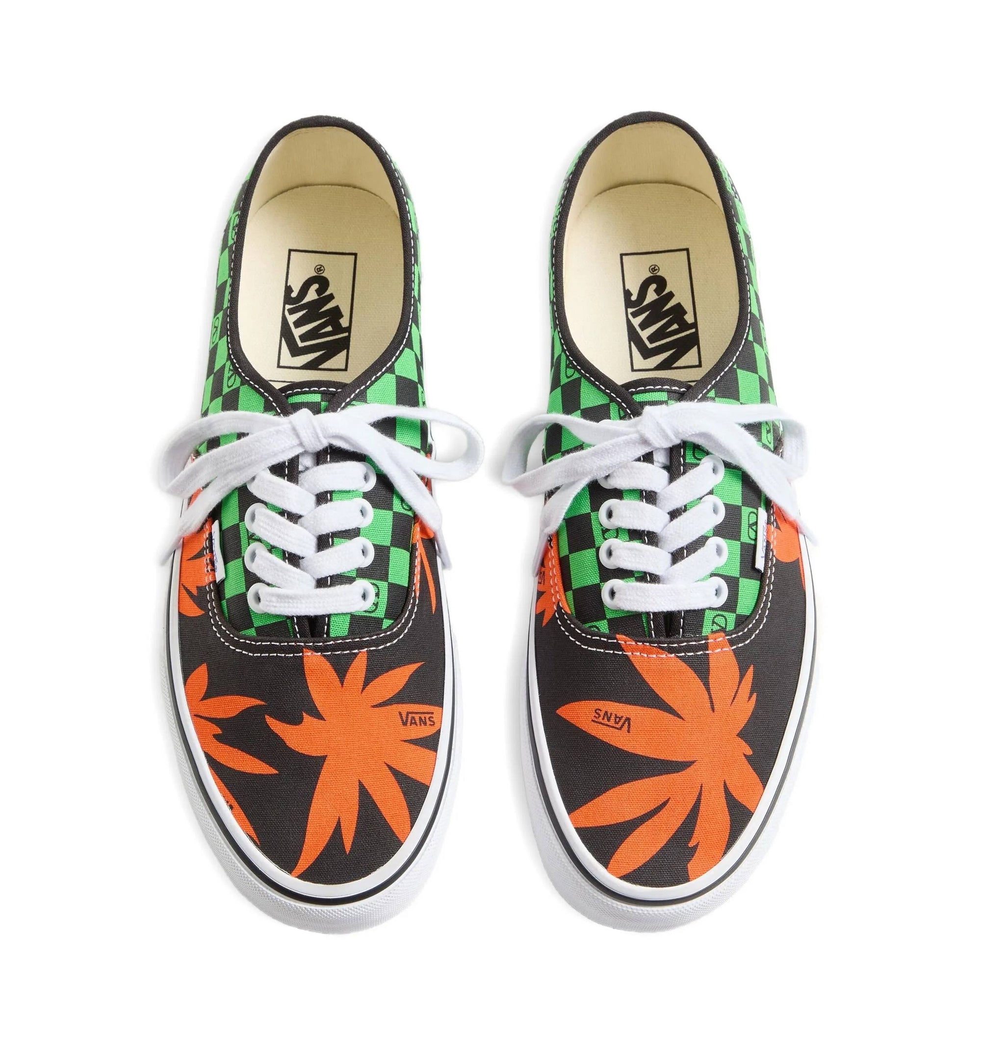 Valentino Garavani And Vans Low-Top Trainer In Fabric With VLogo Checkerboard Print