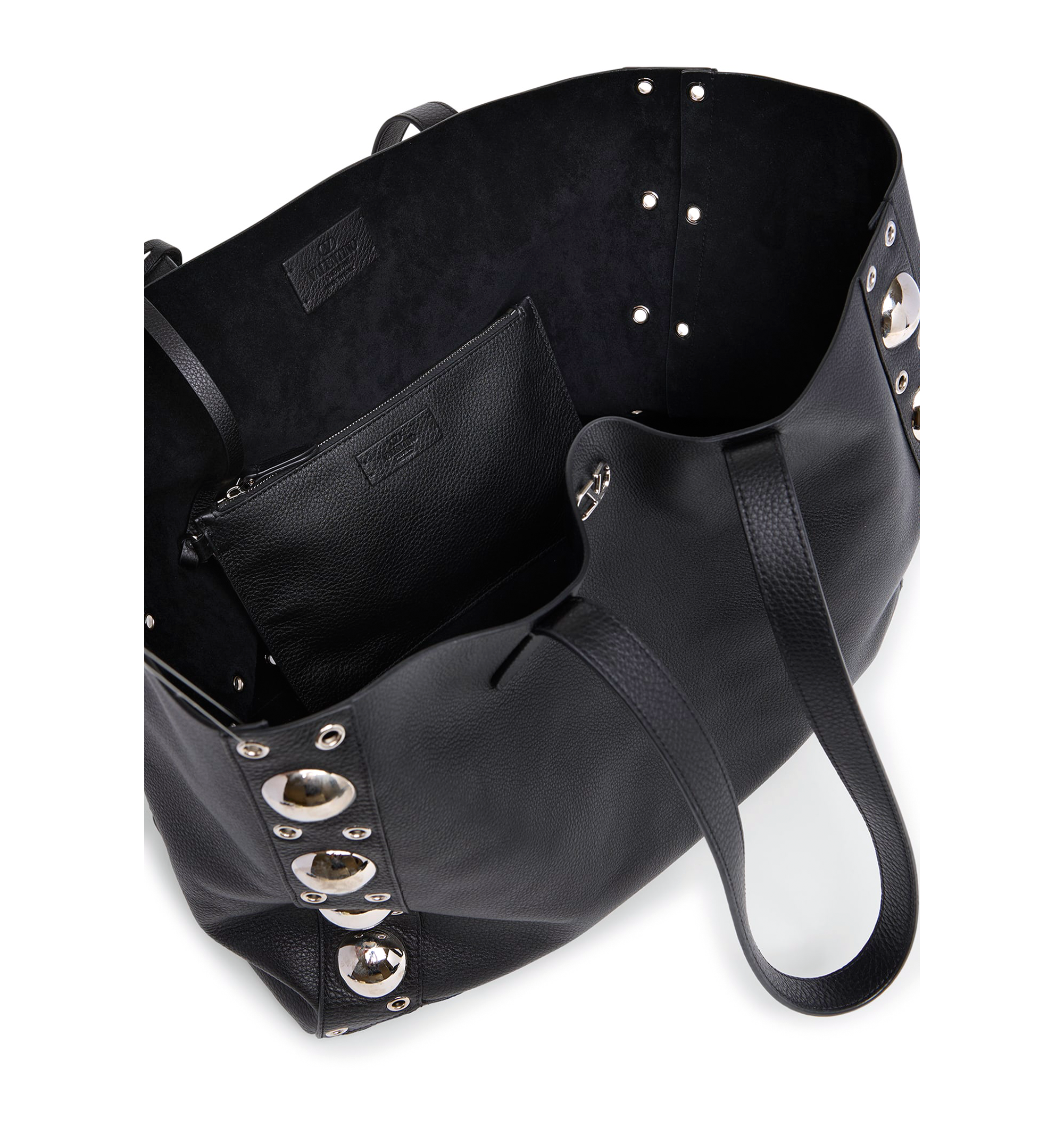 Nellcote Large Studded Leather Tote Bag
