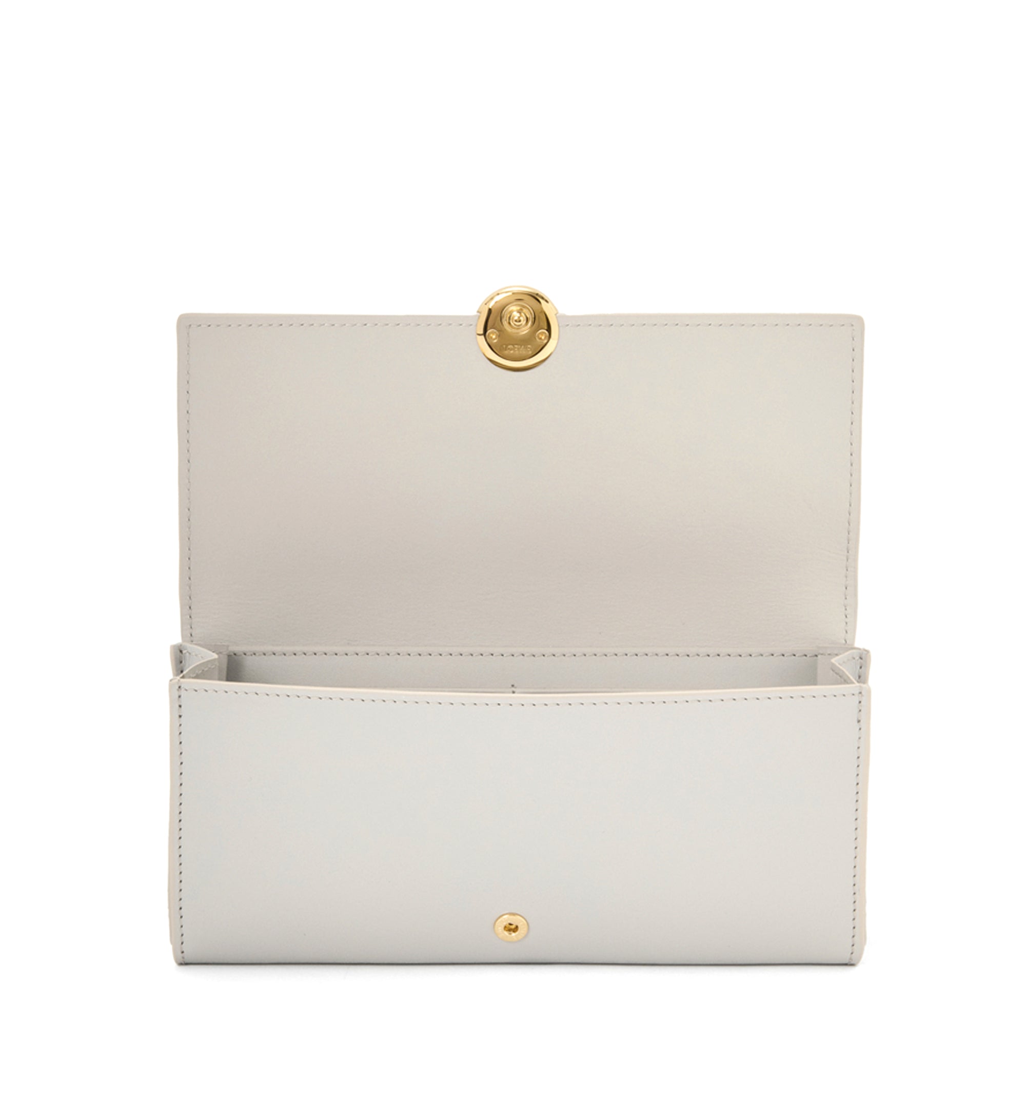 Pebble Continental Wallet In Shiny Nappa Calfskin